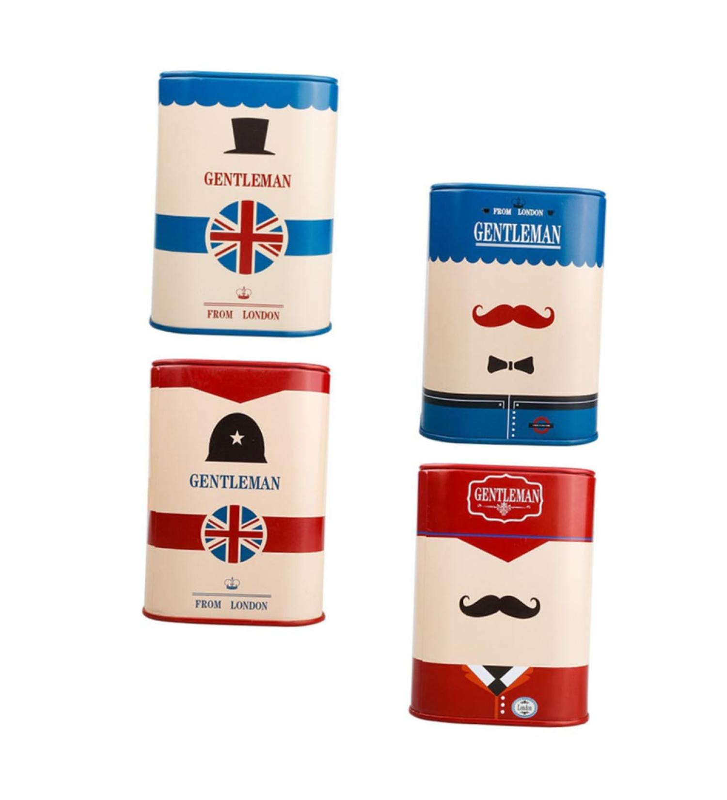 Mikinona Metal Container Set - 4-Piece Blade Recycling Box for Safe Razor Blade Disposal | Organizer Case in White Tin - Buy Online on SooperMarket.com