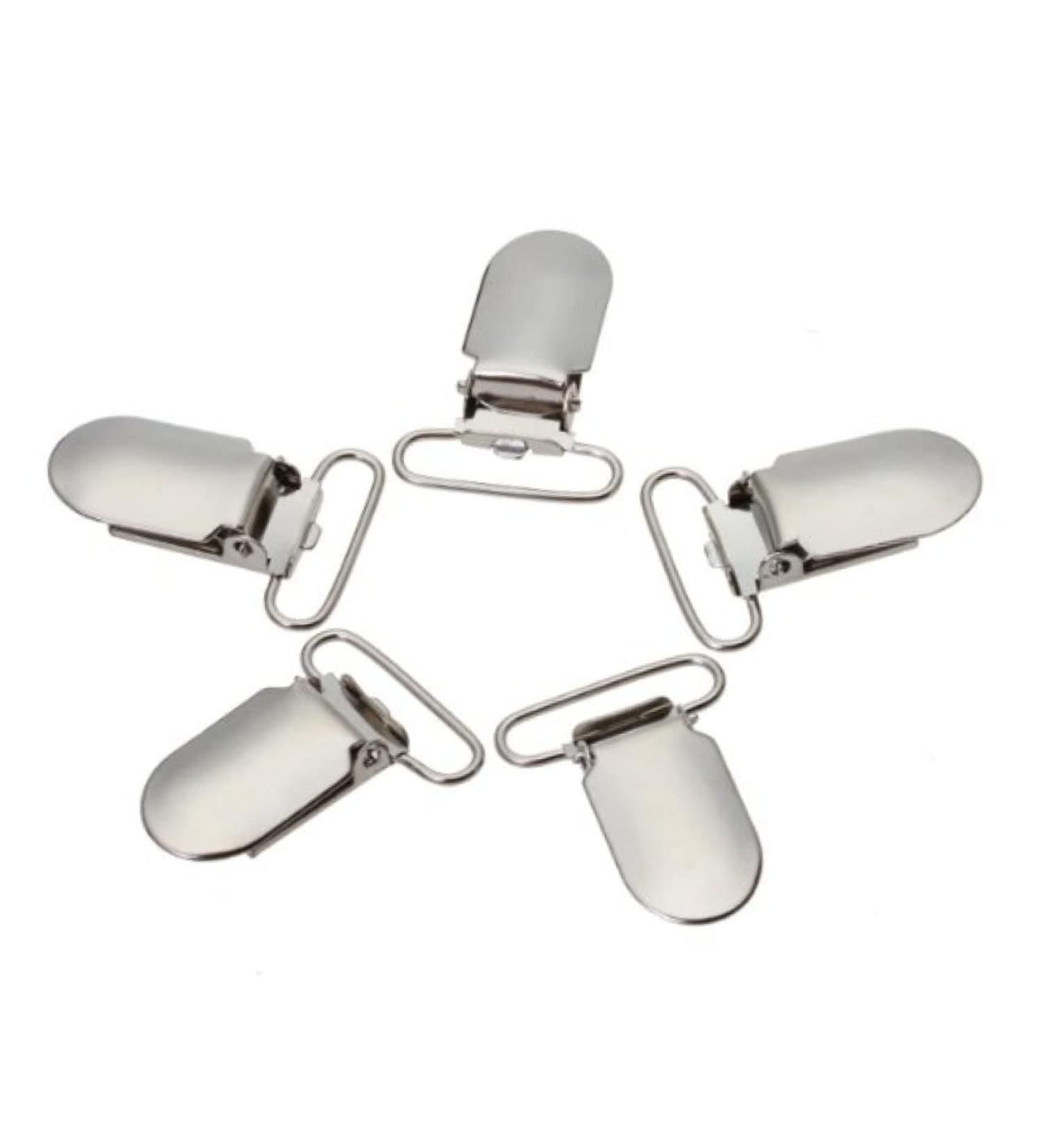 Aokwawaliy Metal Strap Clips - 25 Pack Fastening Clips for Belts & Bibs | No Glue Needed | Durable Hanging Clips | Babytron Merch - Buy Online on SooperMarket.com