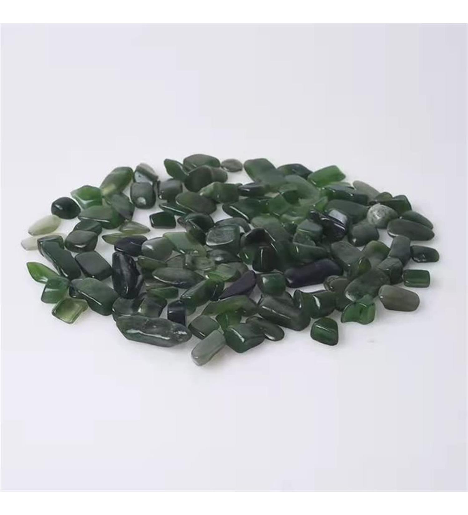 Natural Crystals and Stones 9mm-15mm Natural Green Jasper Quartz Crystal Gravel Stone for 100g for Decoration Gift - Buy Online on SooperMarket.com