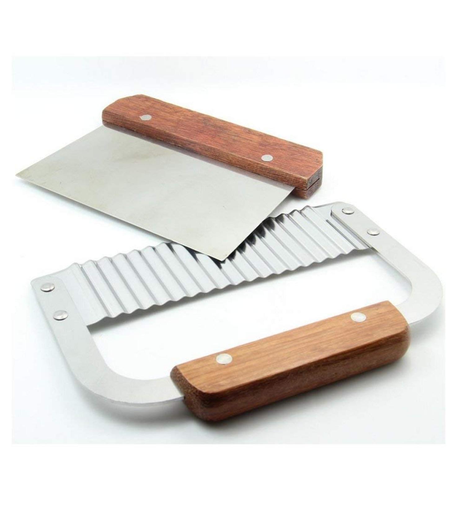DD-life Pack of 2 Stainless Steel Wavy & Straight Soap Mold Loaf soap cutter Garnish Potato Vegetable Cake Cutter Cutting Tool Wavy& Straight - Buy Online on SooperMarket.com