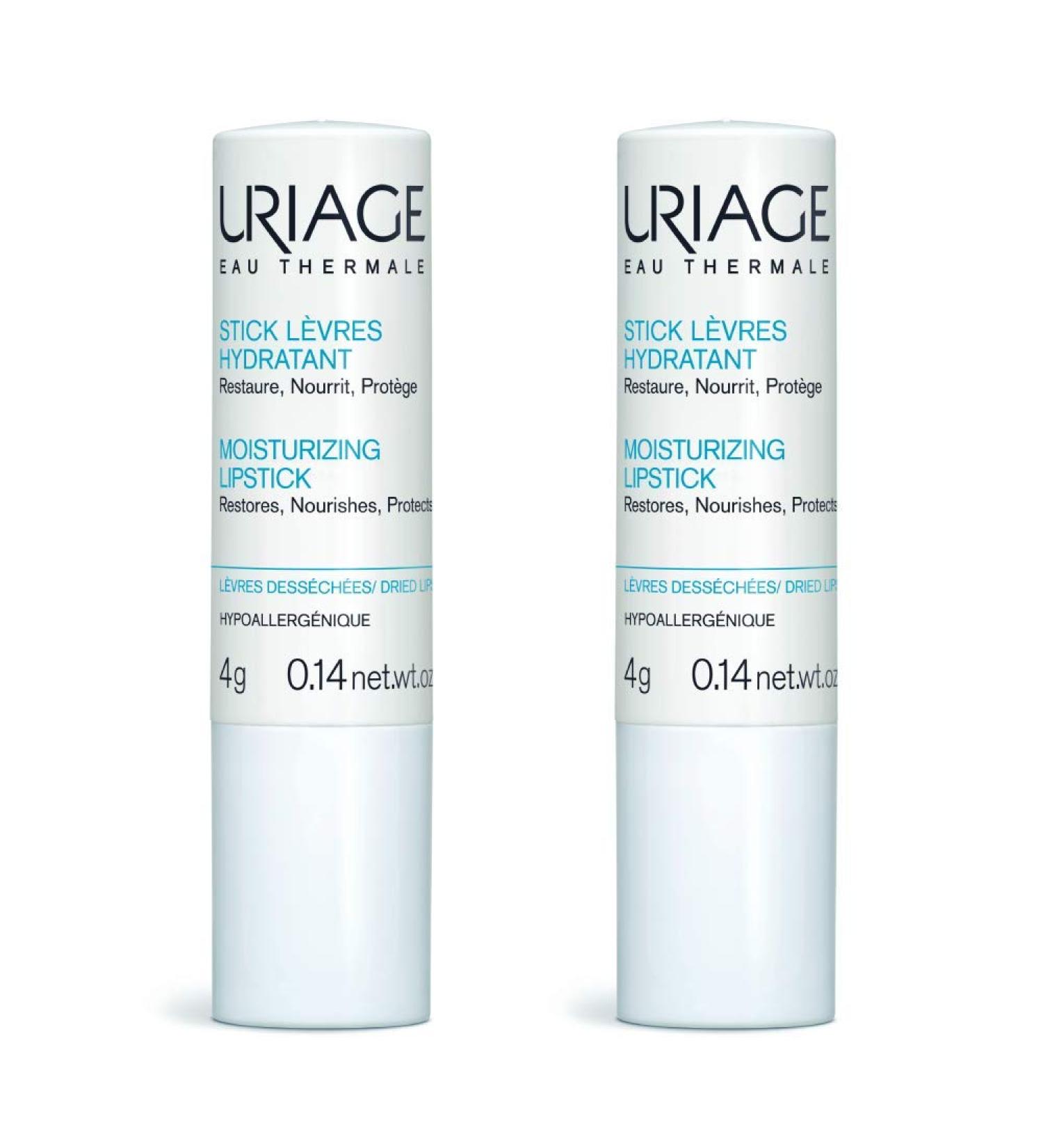 Uriage Lip Balm Moisturising 2-Pack (4g Each) - Hydrate & Protect Lips International Delivery - Buy Online on SooperMarket.com