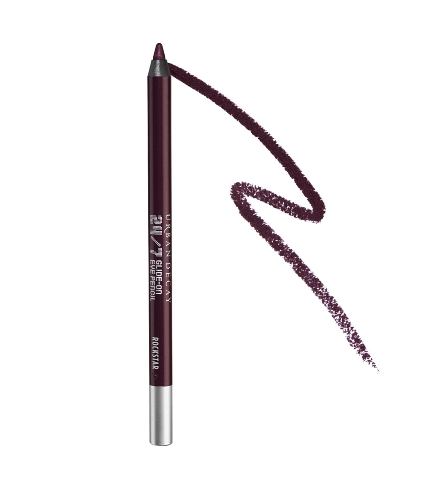 Urban Decay 24/7 Glide-On Waterproof Eyeliner Pencil - Rockstar (Dark Purple) | Long-Lasting, Smudge-Proof Formula with Sharpenable Tip - Buy Online on SooperMarket.com