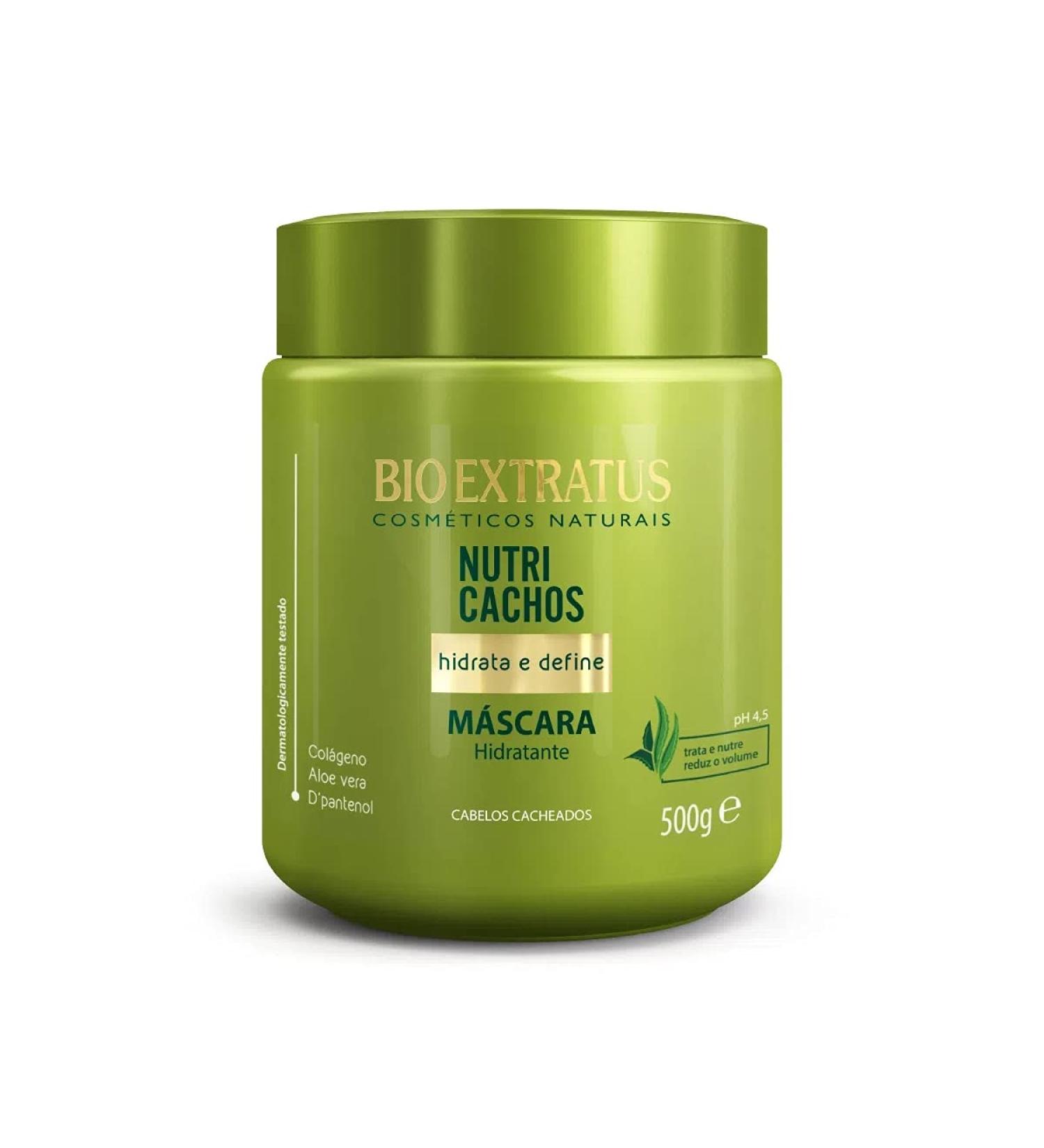 Linha Nutri Cachos (Hidratacao Biologica) Bio Extratus - Mascara Hidratante Tratamento Restaurador 500 Gr - (Nutri Curl (Biological Hydration) - Restoring Treatment Moisturizing Mask Net 17.64 Oz)