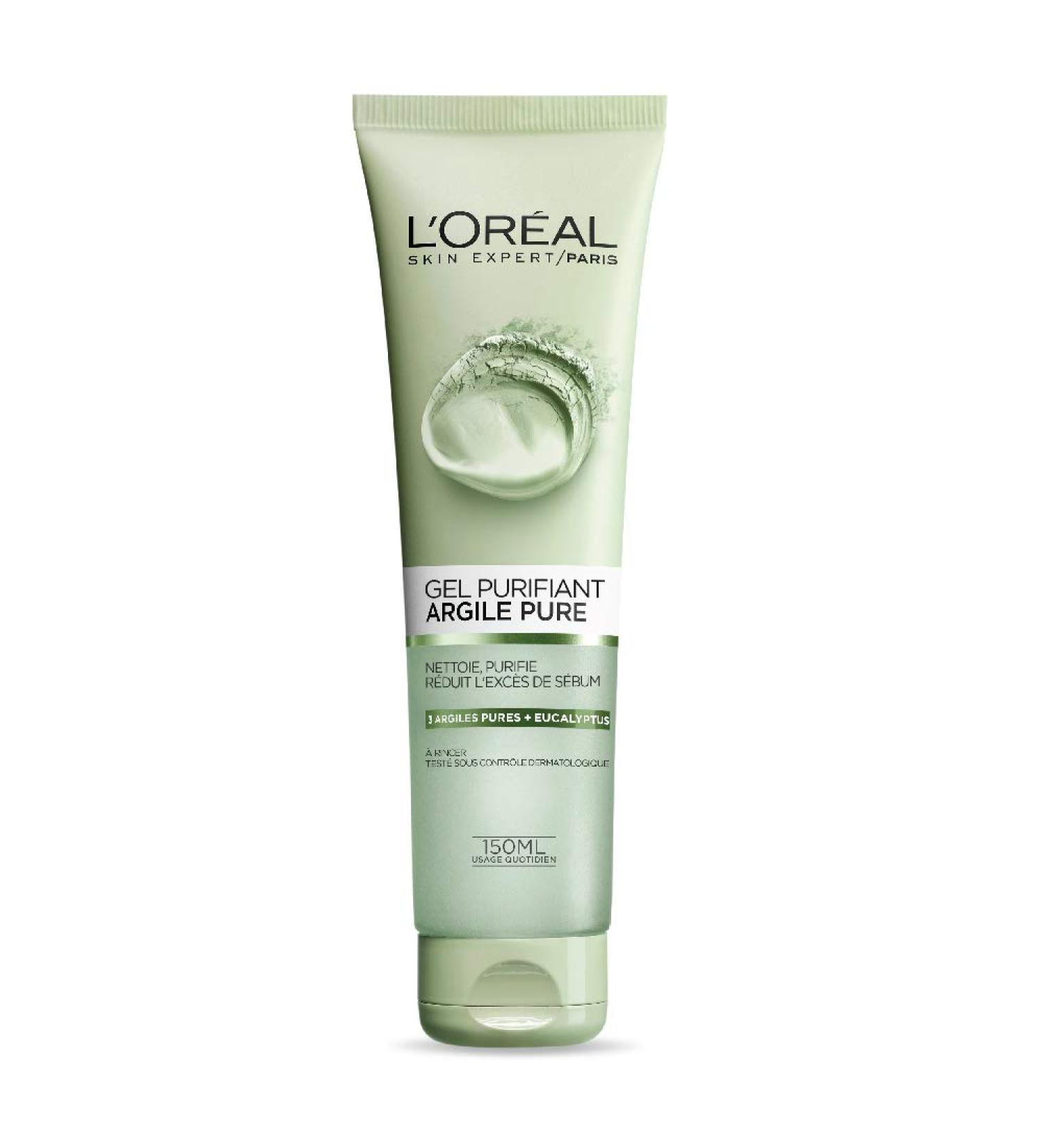 L'Or al Paris Pure-Clay Cleanser 4.4 fl. oz. - Deeply Cleansing Facial Wash - Buy Online on SooperMarket.com