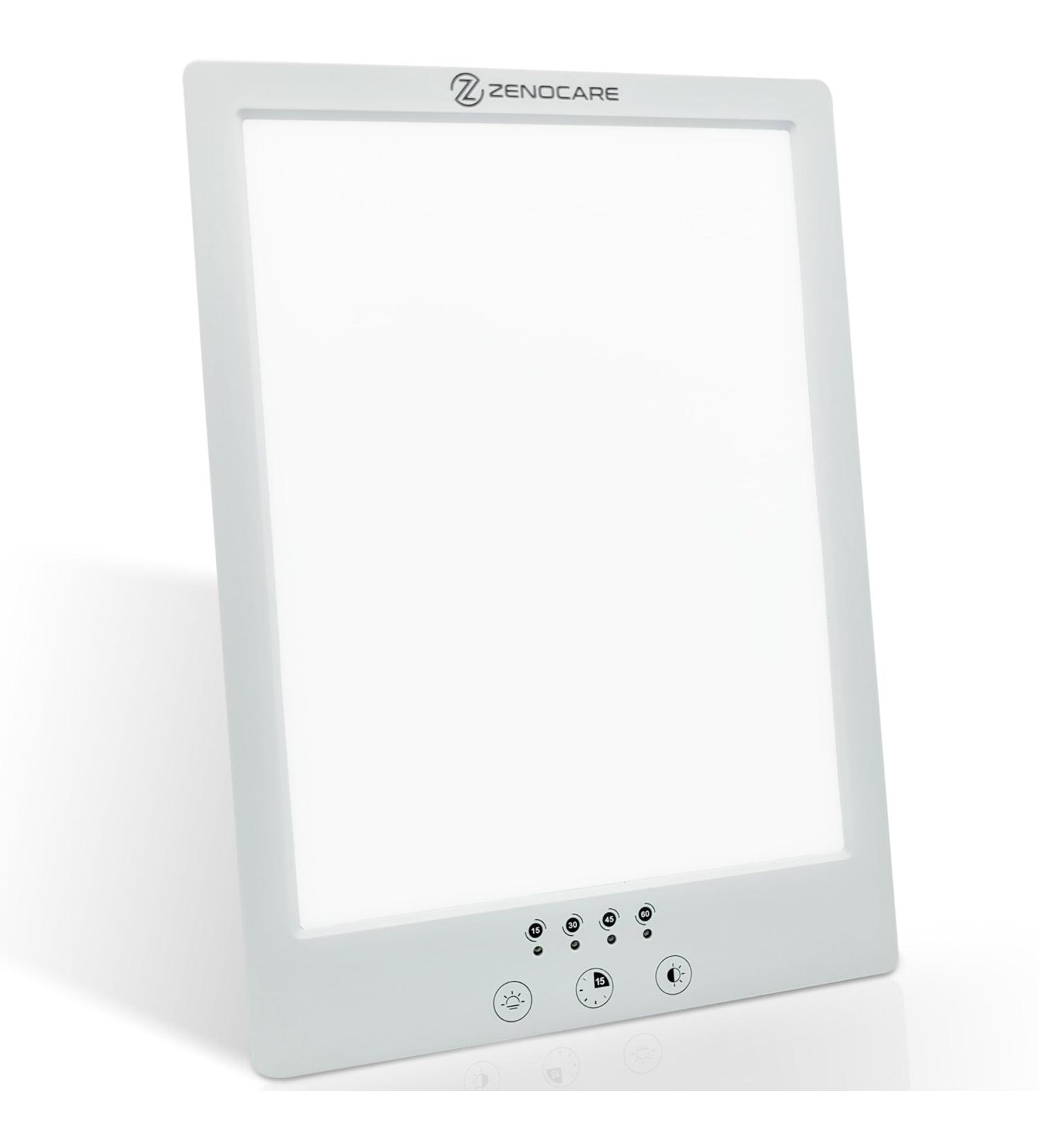 ZenoCare Light Therapy Lamp UV-Free LED 12000 Lux Adjustable Brightness Level 4 Colors Choices Build-in Timer Sunlight Simulation - Buy Online on SooperMarket.com