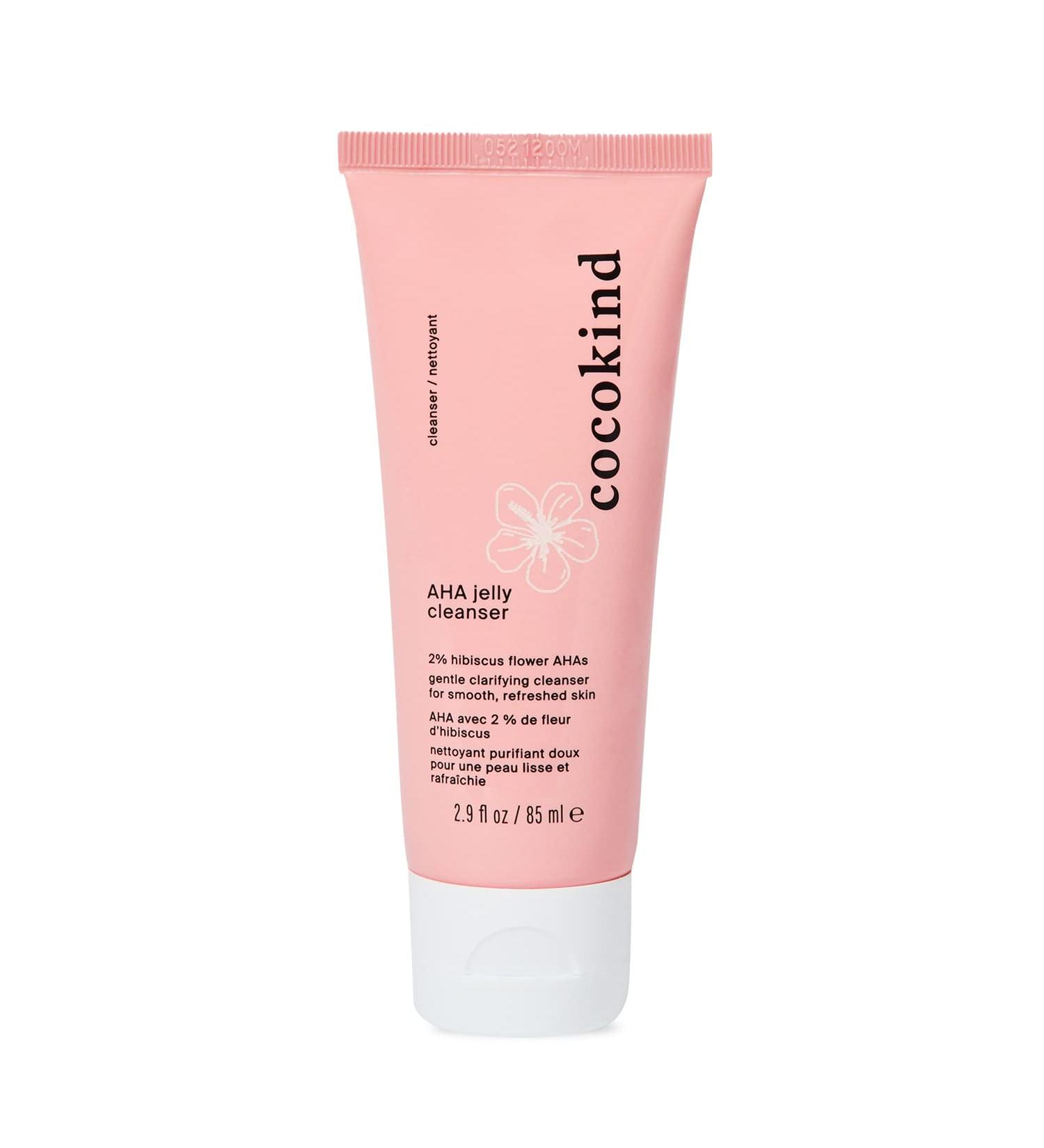 Cocokind AHA Jelly Cleanser with Hyaluronic Acid - Exfoliating Face Wash for Oily Skin | Gentle AHA BHA Cleanser - Buy Online on SooperMarket.com