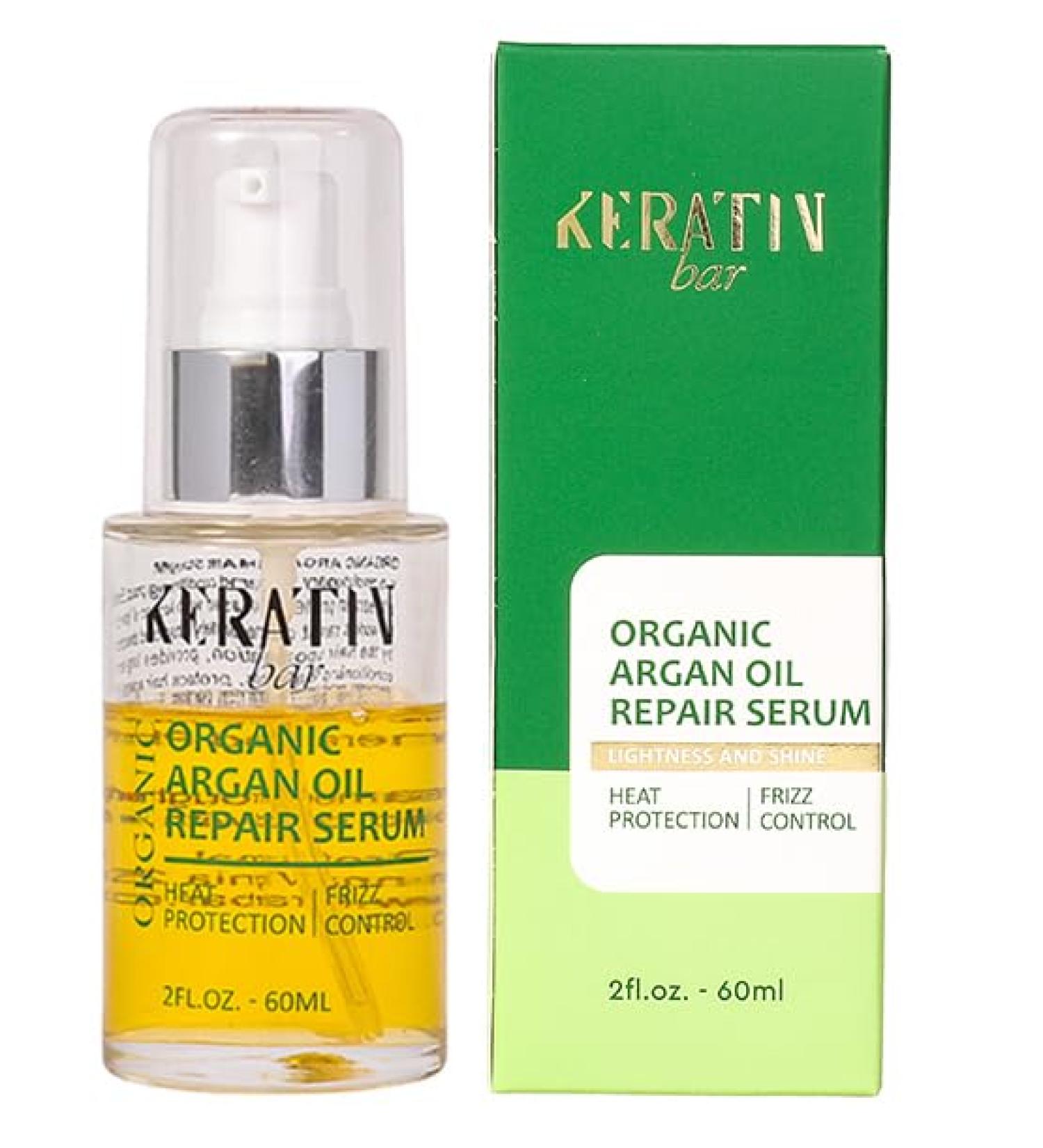 100% Organic Argan Oil Hair Serum | Anti-Frizz Hydrating & Strengthening | Heat Protection & Shine for Dry Damaged Hair - Buy Online on SooperMarket.com