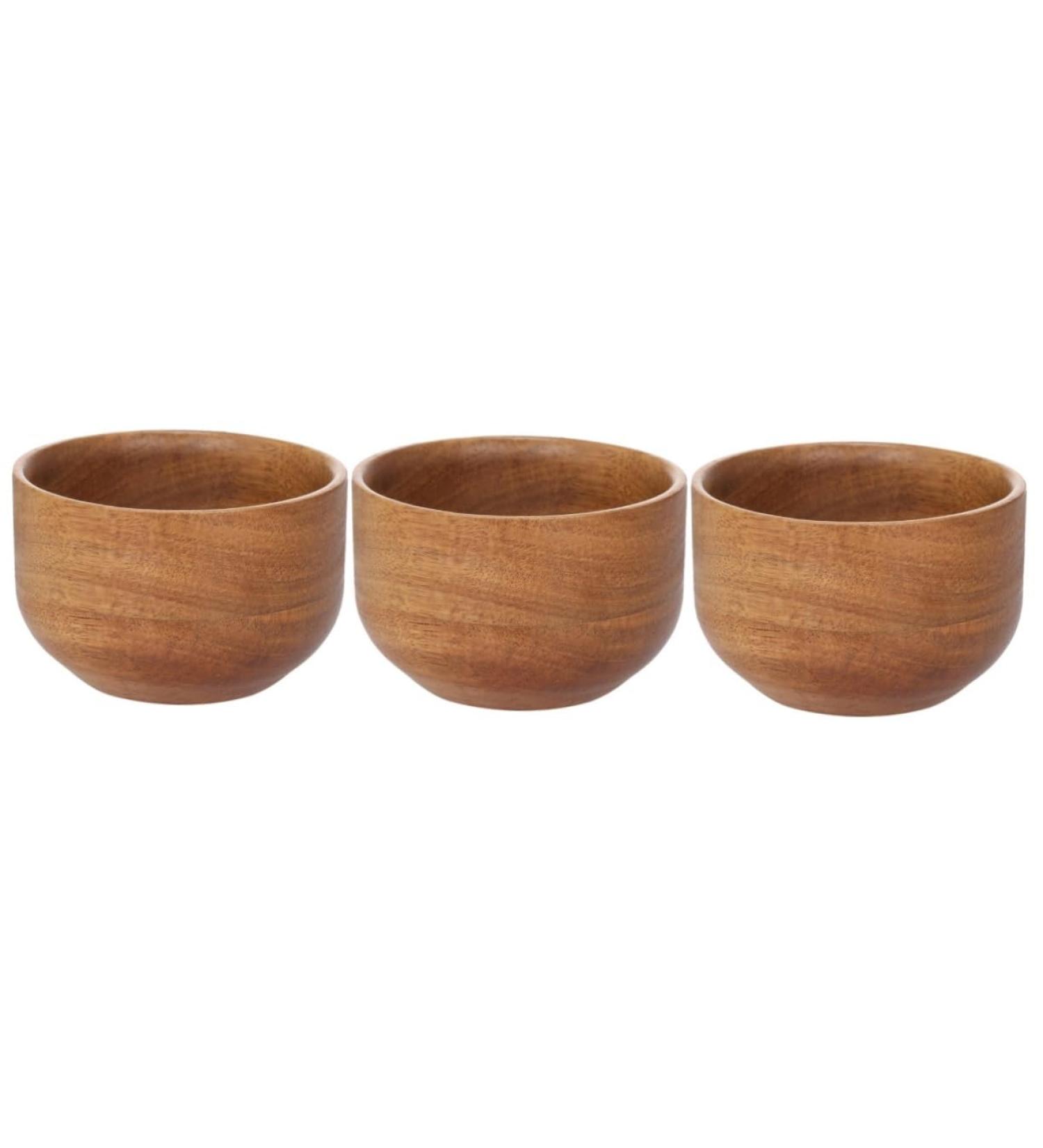 Angoily 3-Pack Shaving Soap Containers for Men | Travel Razor & Brush Included | Lightweight Bamboo Shaving Bowls | 9.3x9.3x6cm - Buy Online on SooperMarket.com