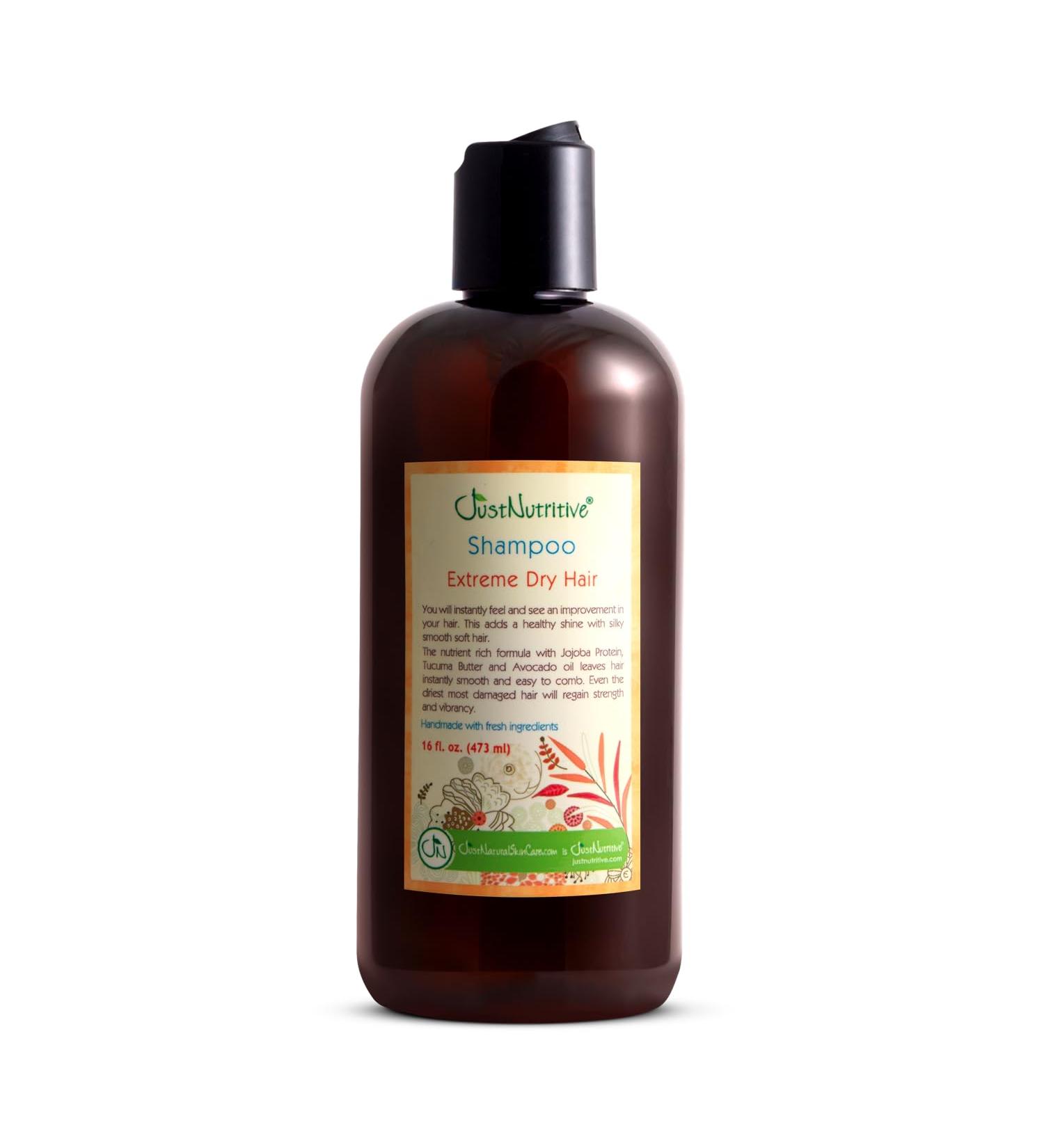 Just Nutritive Extreme Dry Hair Shampoo - Best for Extremely Dry Hair Restores & Nourishes Damaged Hair 16 fl oz - For Men & Women - Buy Online on SooperMarket.com