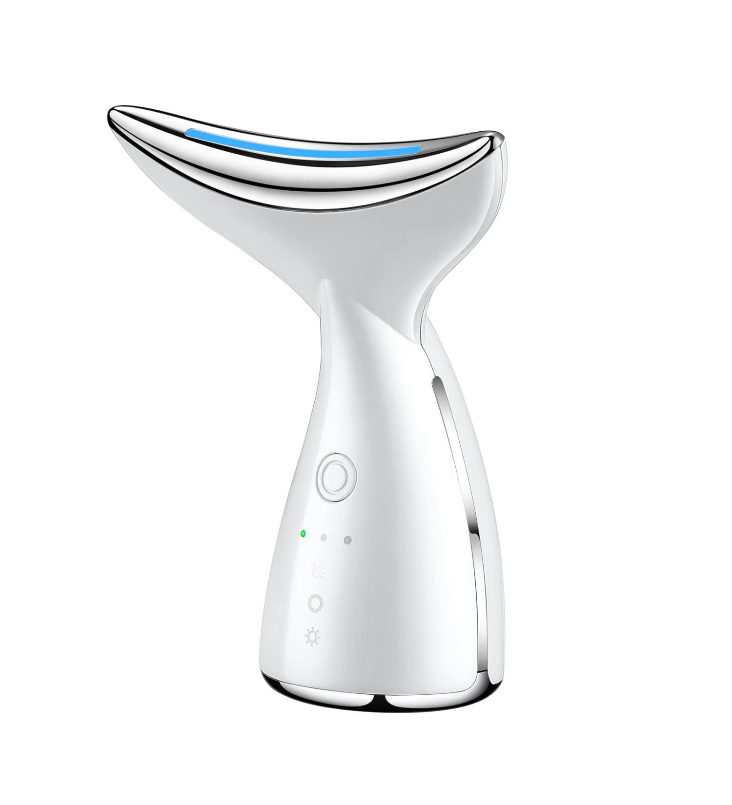 VOFEL Facial Neck Massager - Electric Face Neck Lifting Massager with Heat & Massage Modes for Wrinkles - White - Buy Online on SooperMarket.com