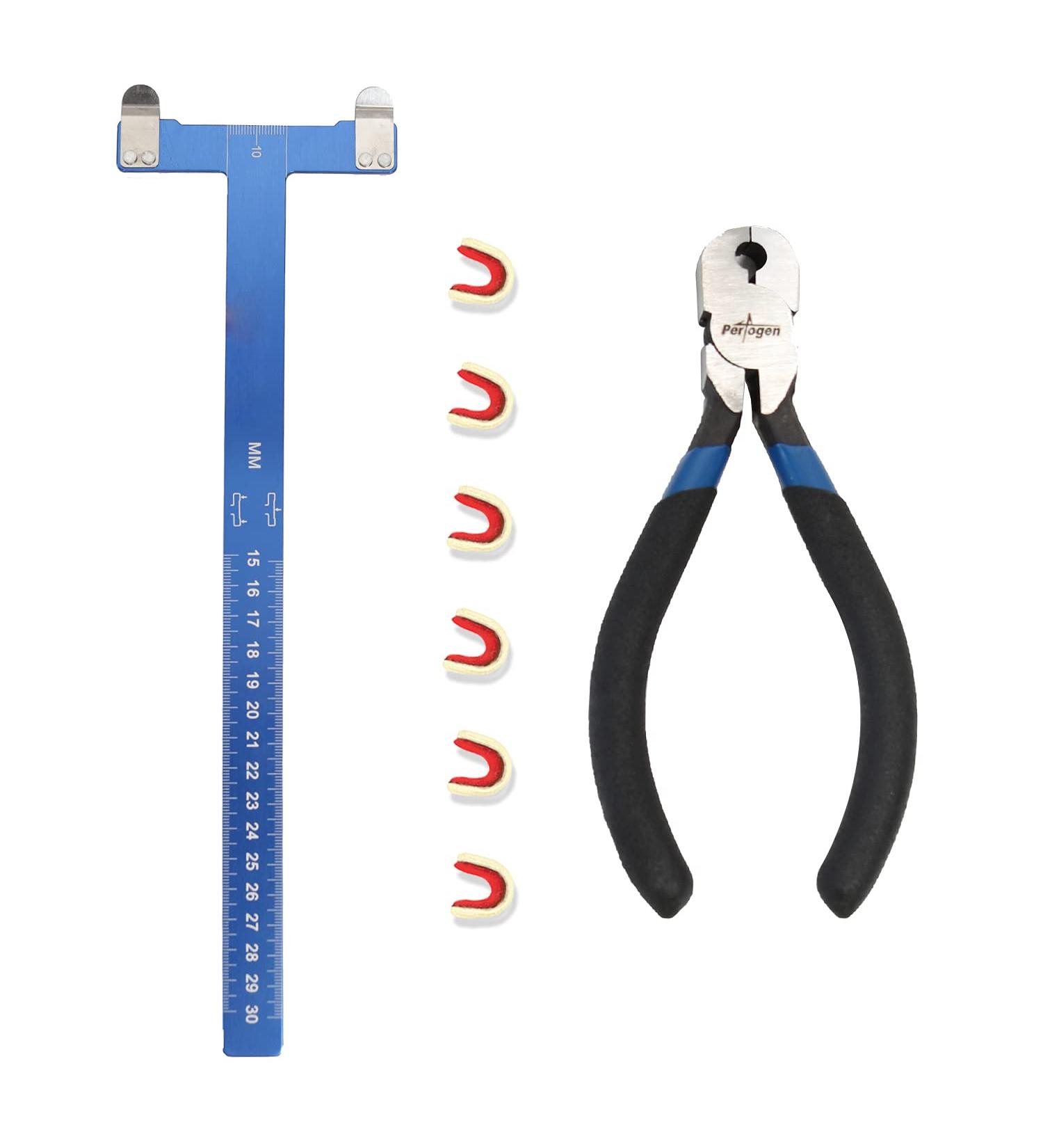Perogen Archery Bow String Points Nock Pliers Set - T Shape Arrow Bow Square Ruler - Nocking Point Buckles for Recurve Bow - Buy Online on SooperMarket.com