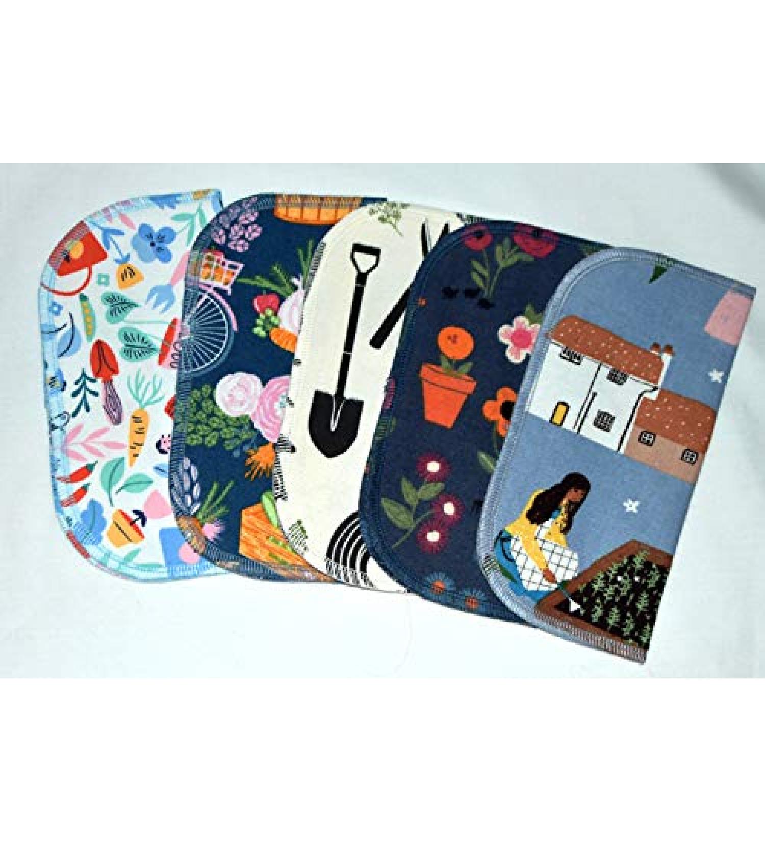 Set of 5 Gardening Love 1 Ply Printed Flannel Little Wipes 8x8 Inches - Buy Online on SooperMarket.com