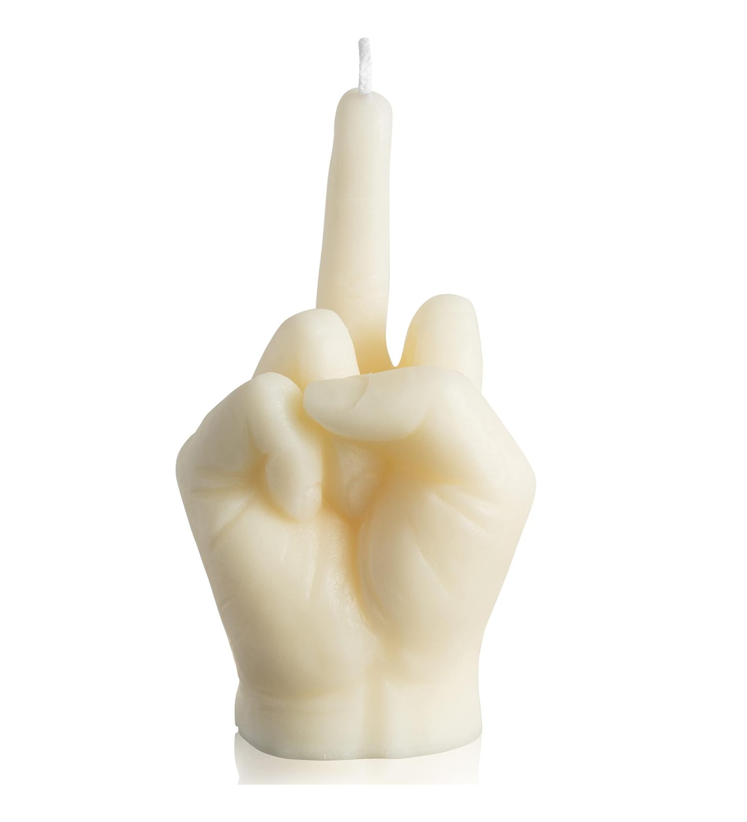 GroBro7 Middle Finger Candle - Danish Pastel Fragrance | Natural Soy Wax Aromatherapy Decor & Pine Incense Sticks for Desk & Home | Unique Gift for Parties & Housewarming - Buy Online on SooperMarket.com