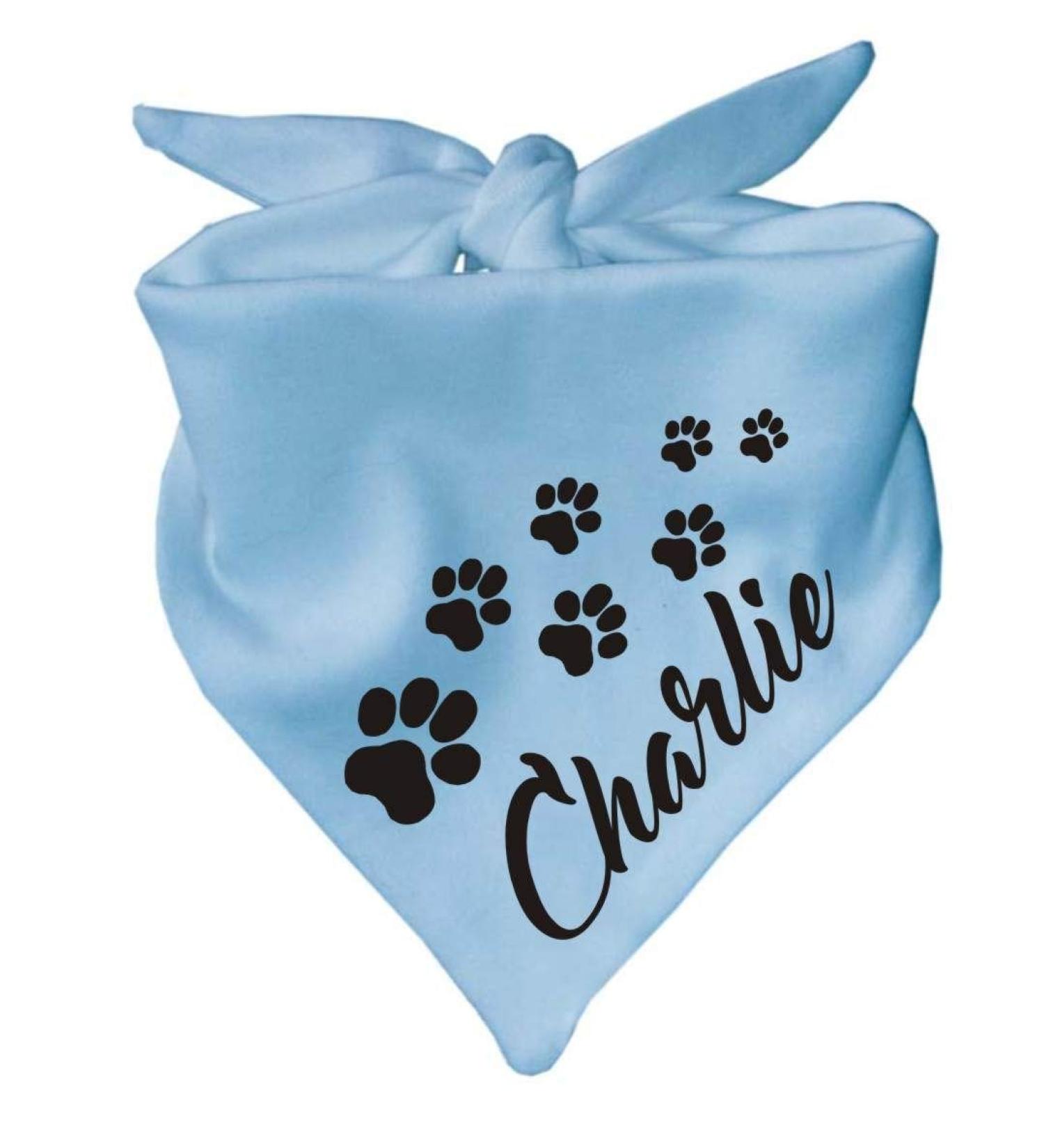 Light Blue Dog Triangular Scarf - Size 1 (55 cm) | Stylish Pet Accessory for Fashionable Dogs - Buy Online on SooperMarket.com
