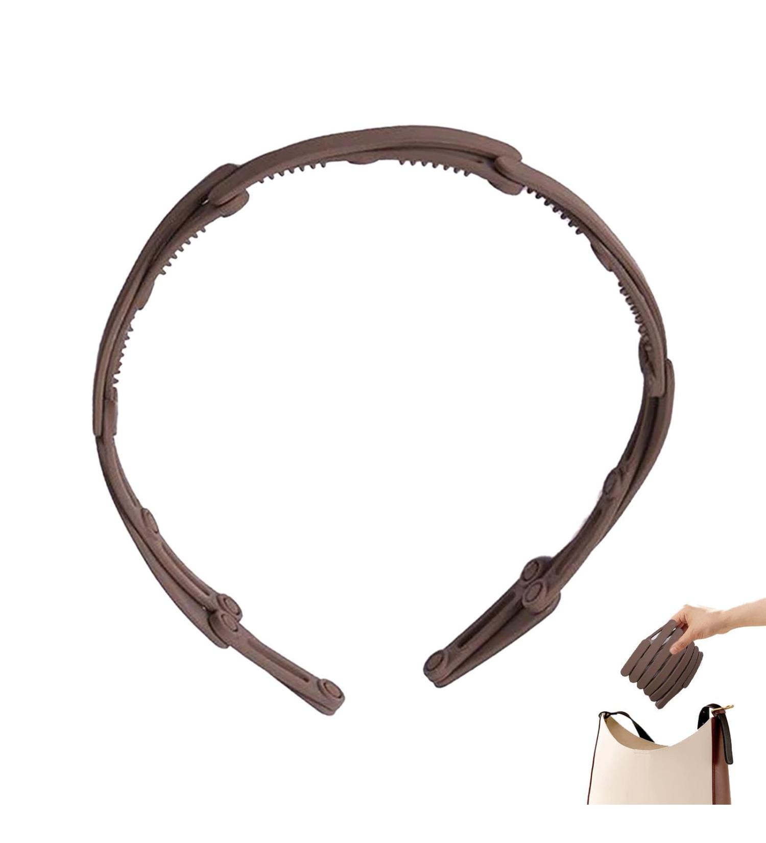 Foldable Hair Bands | Hair Bands | Compact Hair Bands Portable Stretchy Foldable Headband Foldable Travel Headband Hair Accessories Headband for Business Trips Daily Outing Light Coffee - Buy Online on SooperMarket.com