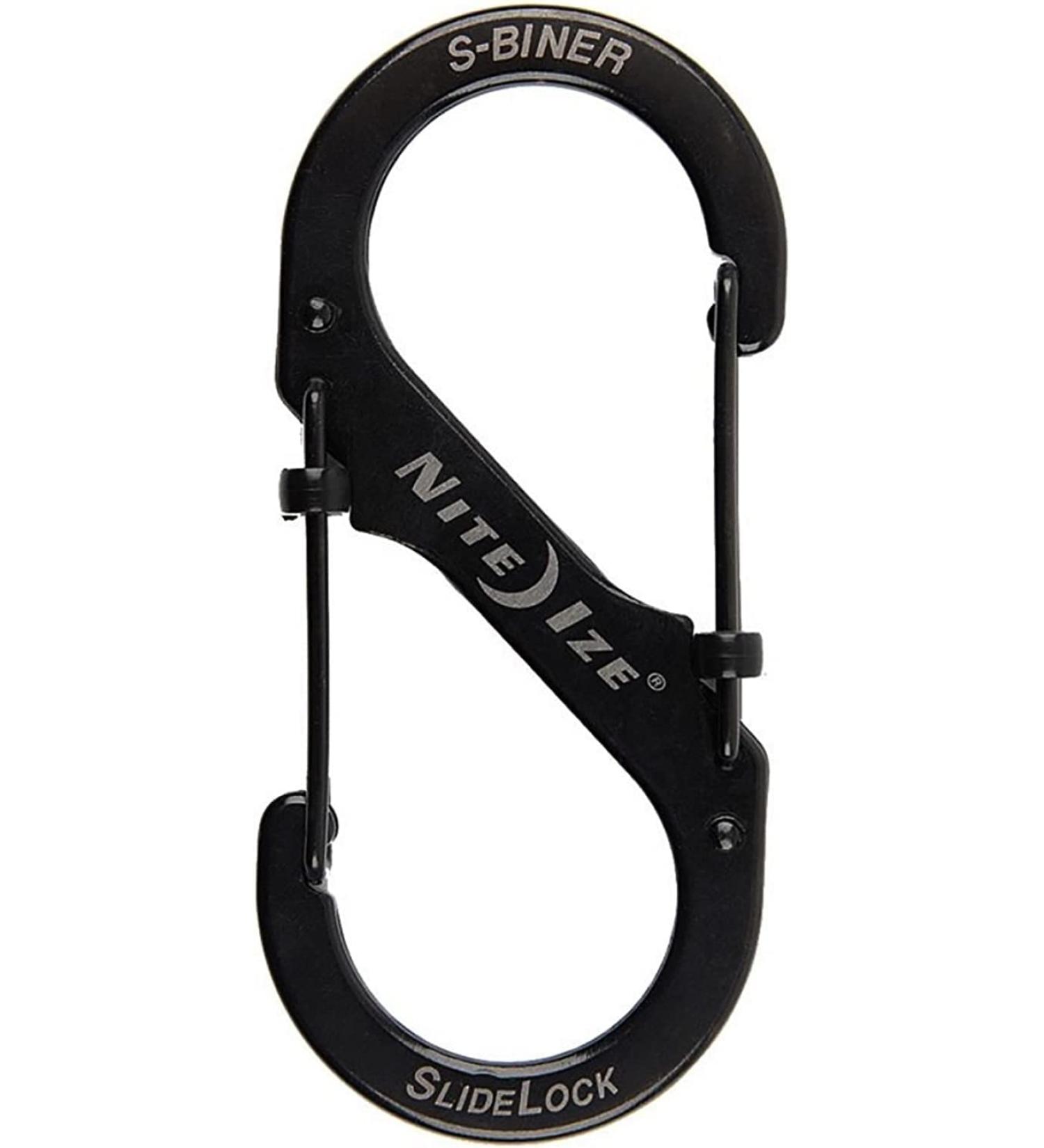 Nite Ize S-Biner Slide Lock Carabiner #4 - Black [LSB4-01-R3 & LSB4-11-R3] - Buy Online on SooperMarket.com