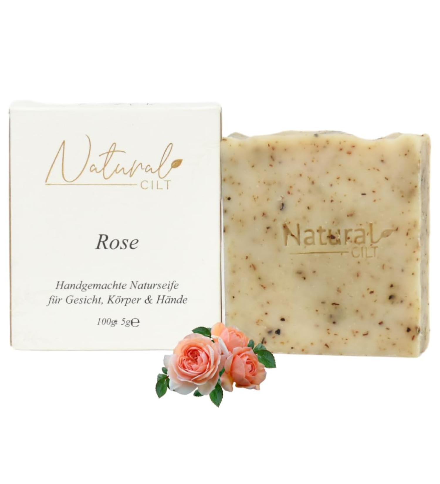 Natural Cilt Roses Soap - 100% Natural & Handmade - Certified Shower Soap for All Skin Types - 100g Pack - Buy Online on SooperMarket.com