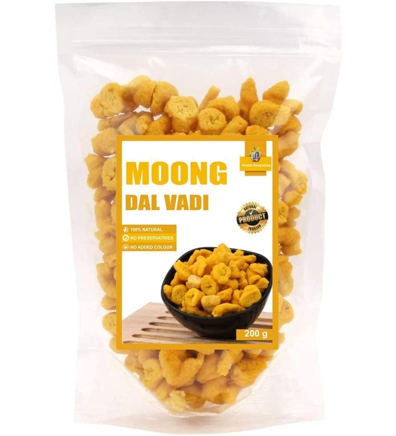 QURA Jioo Organics Moong Dal Wadi | Mangori | Wadian | Moong Dal Vadi | Badi 200g - Buy Online on SooperMarket.com