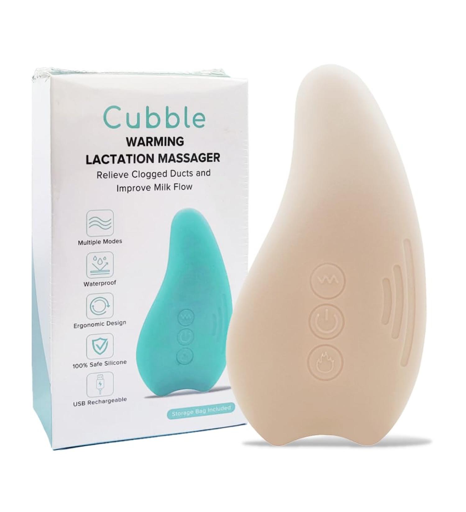 Cubble Warming Lactation Massager - Relieves Clogged Ducts and Engorged Breasts | Breastfeeding Cream - Buy Online on SooperMarket.com