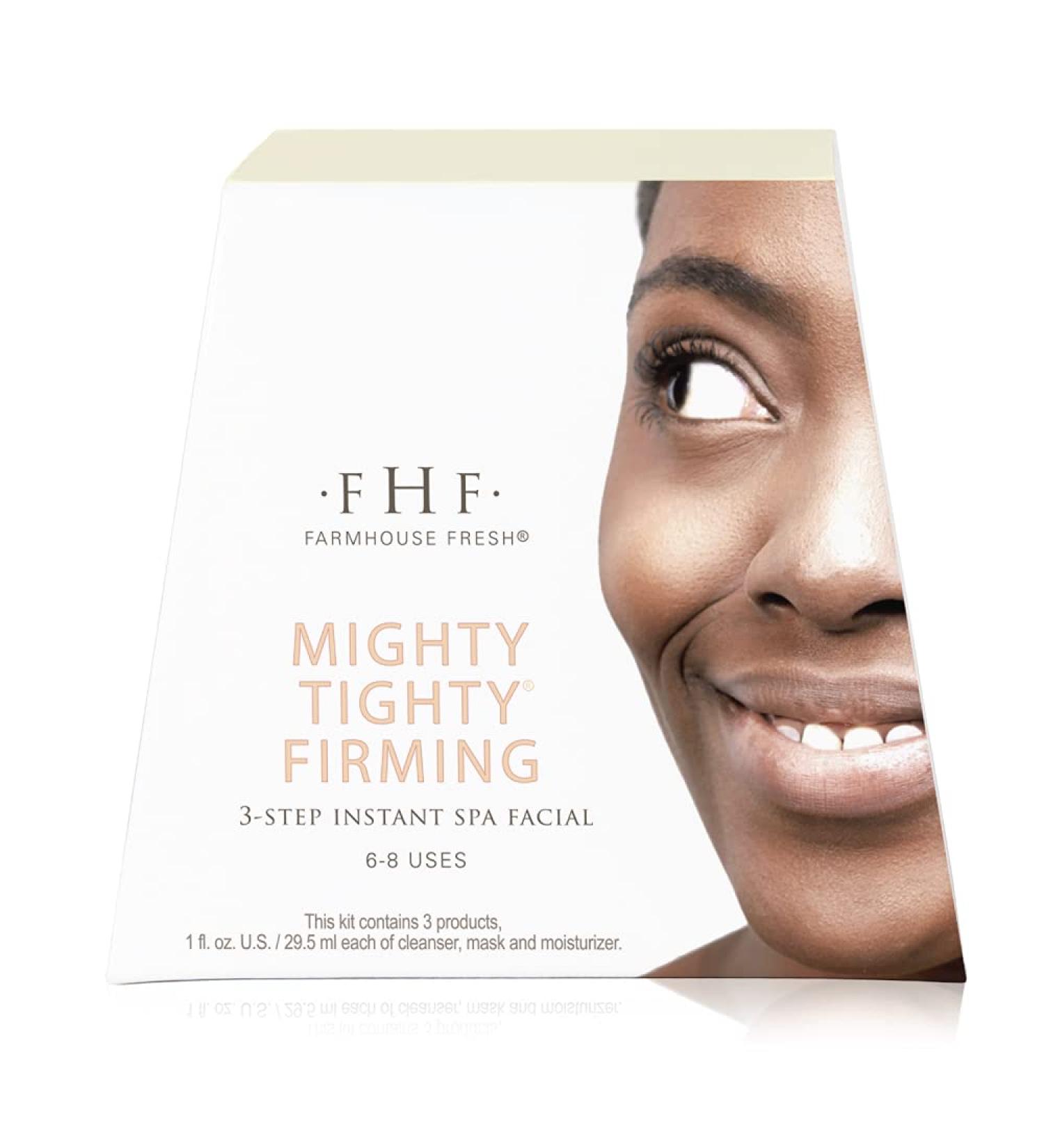 FarmHouse Fresh Mighty Tighty Firming 3-Step Instant Spa Facial - Revitalize Your Skin | Firming Facial Treatment (3 ct) - Global Shipping Available - Buy Online on SooperMarket.com