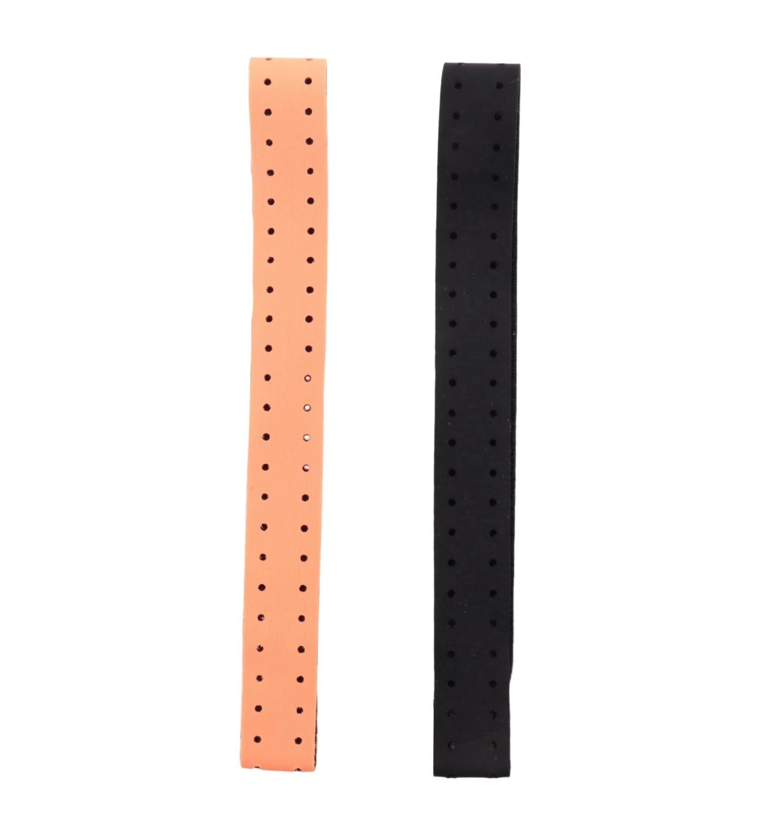 Buy FiveTwoFive Adjustable 2-Piece Spare Bracelet for Heart Rate Knives - Soft Breathable Black & Orange - International Shipping Available - Buy Online on SooperMarket.com