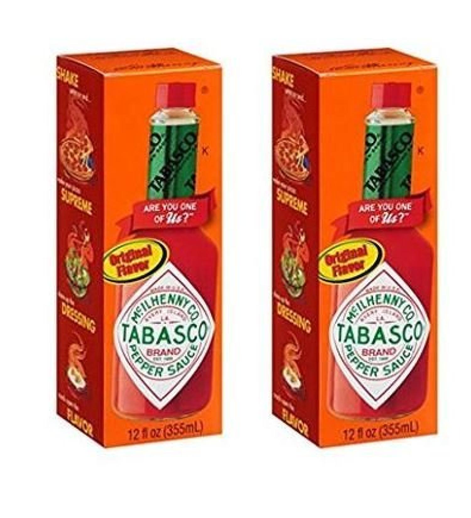 Tabasco Original Flavor Pepper Sauce 12 fl oz (Pack of 2) - Authentic Spicy Condiment - Buy Online on SooperMarket.com