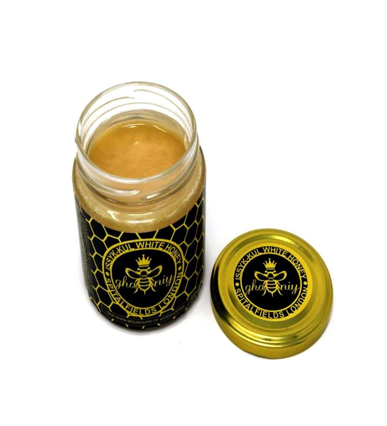 Issyk-kul white honey from the tien shan mountains of Kyrgyzstan 250g - Buy Online on SooperMarket.com