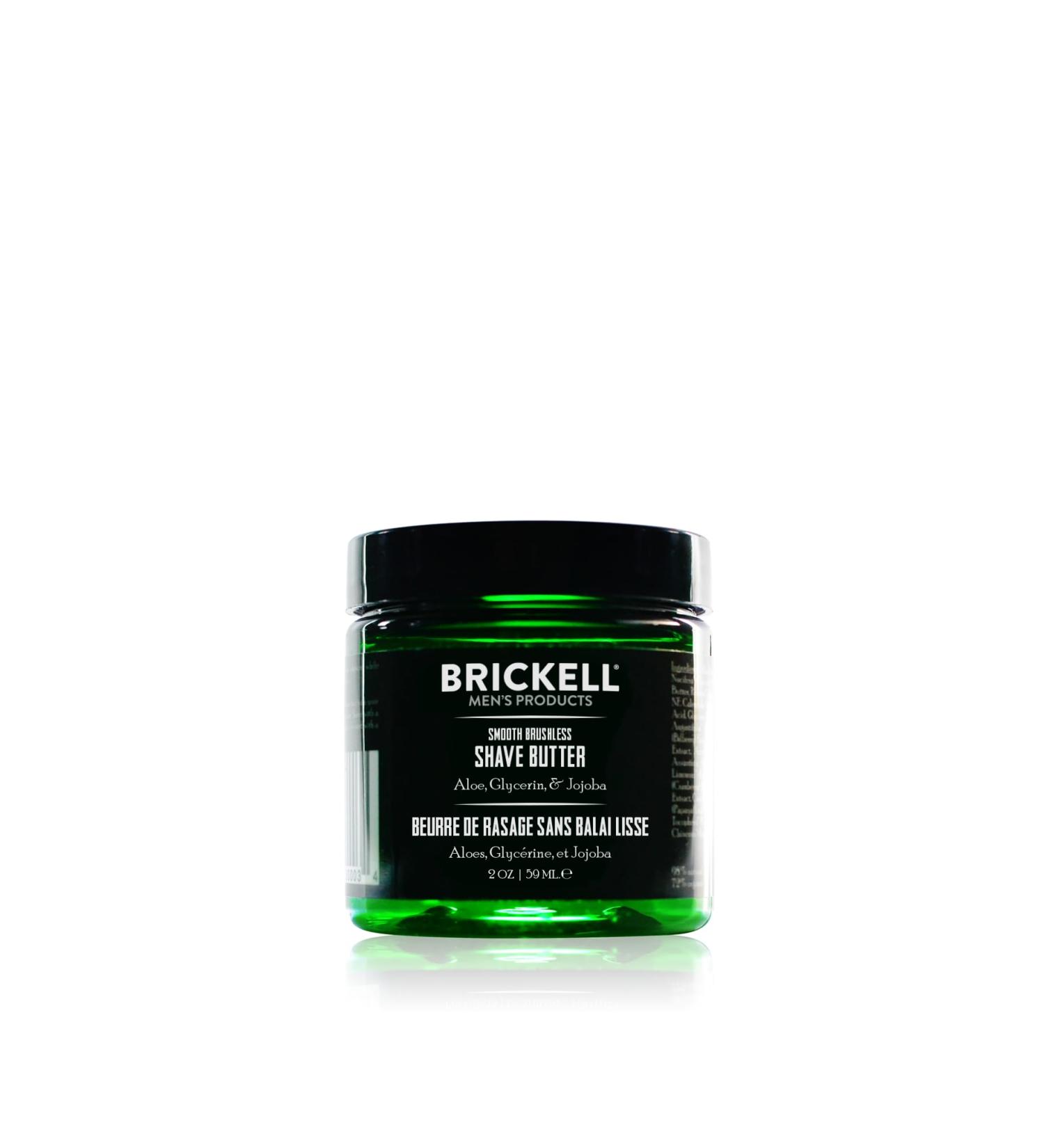 Brickell Men's Smooth Shave Butter - Natural & Organic - 59ml Unscented - Buy Online on SooperMarket.com