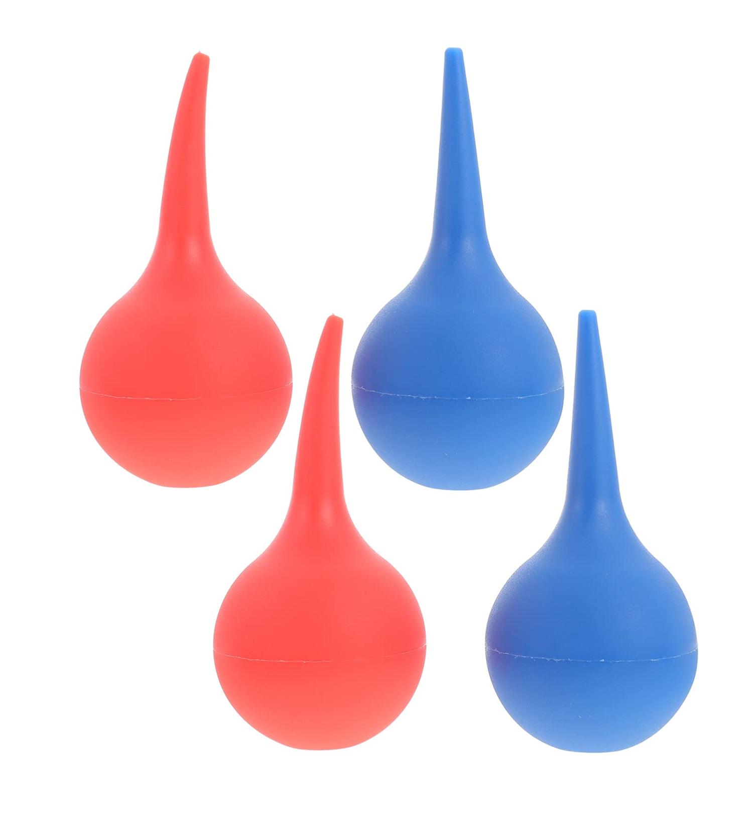 4Pcs Rubber Ear Syringe Hand Bulb | Ear Cleaning Ball for Adults 75ML | Ear Wax Removal Tool - Buy Online on SooperMarket.com