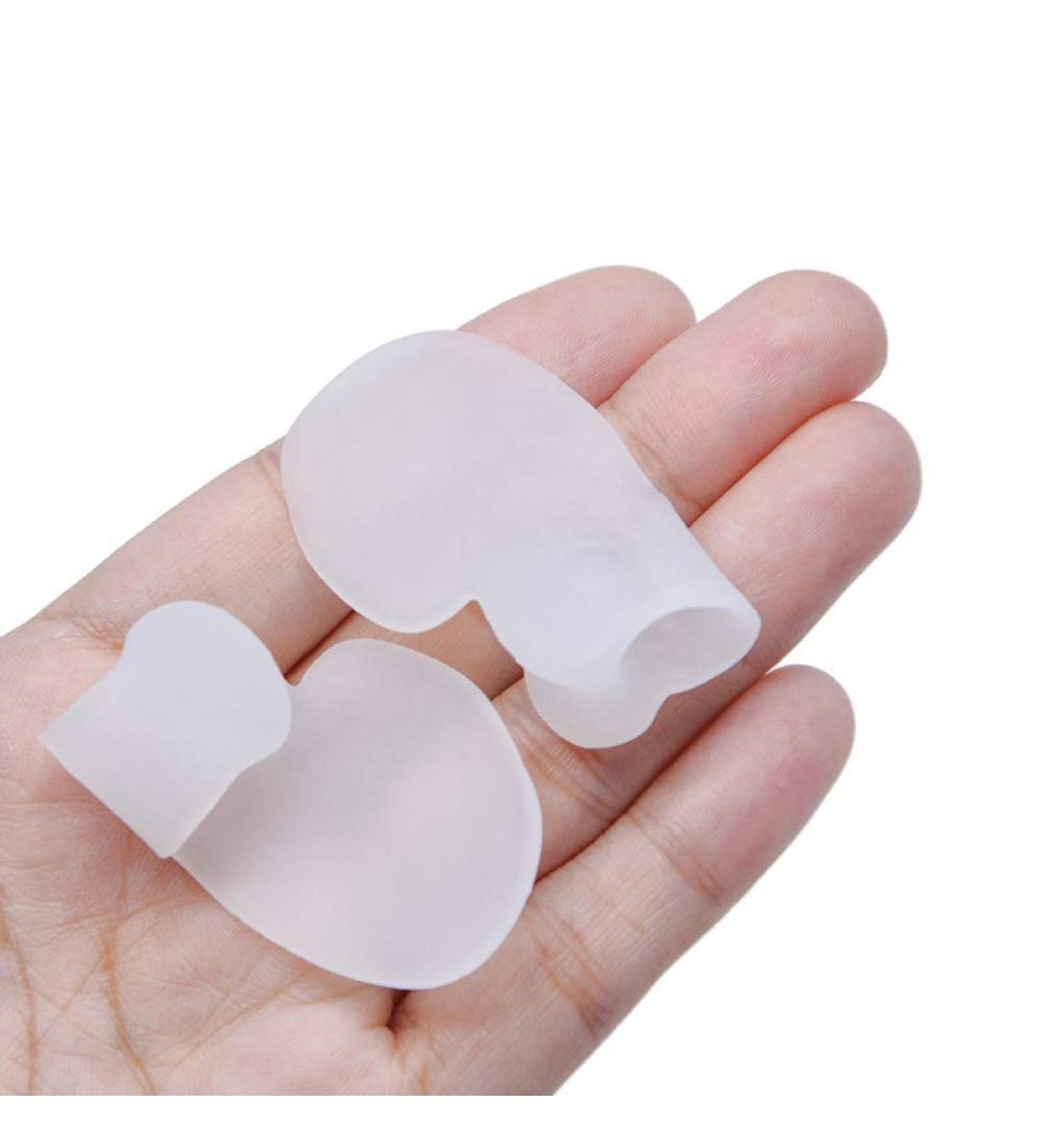 JHGCCL 2PCS Toe Corrector Pads for Hallux Valgus Soft Gel Toe Cushion Guard Protector Toe Straightener Wraps