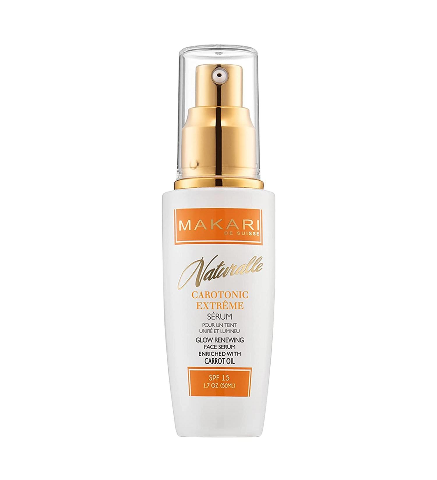 Makari Naturalle Carotonic Extreme Brightening Serum SPF15 (1.7 oz) - Brightening, Smoothing, & Healing for Oily, Acne-Prone Skin - Buy Online on SooperMarket.com