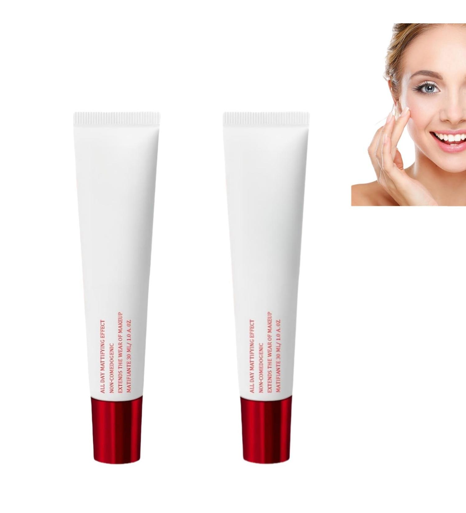 Oil-absorbing makeup primer Waterproof and sweat-proof matte makeup primer Moisturizing and firming matte makeup primer Suitable for all skin types 2pcs - Buy Online on SooperMarket.com