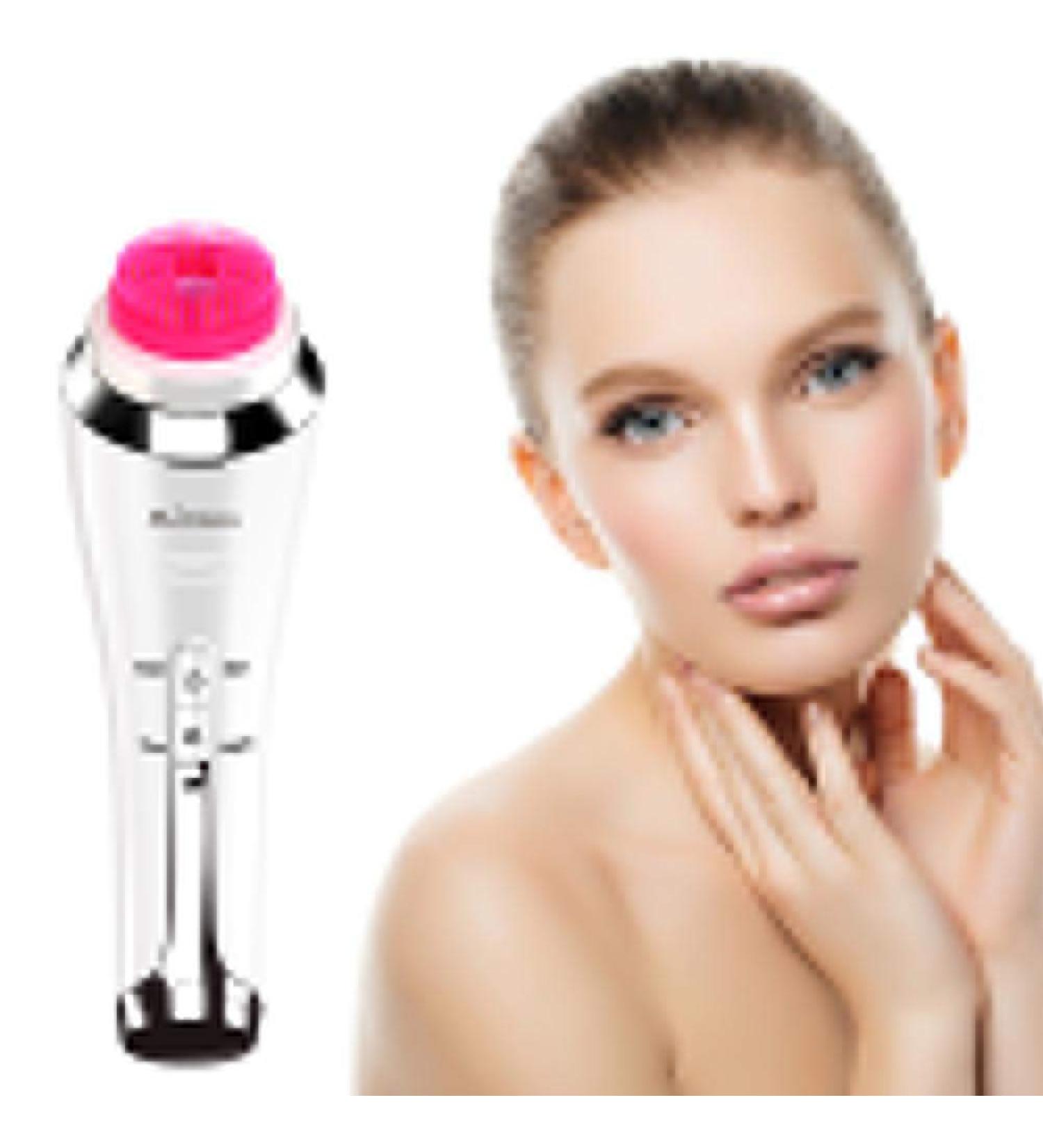 Electric Facial Body Cleaning Brush Electric Face Brush Wireless Charging Cleaning Brush Multi-Function Massager Blackhead Removal Acne Pore Cleaning Waterproof with 4 Replaceable Heads - Buy Online on SooperMarket.com