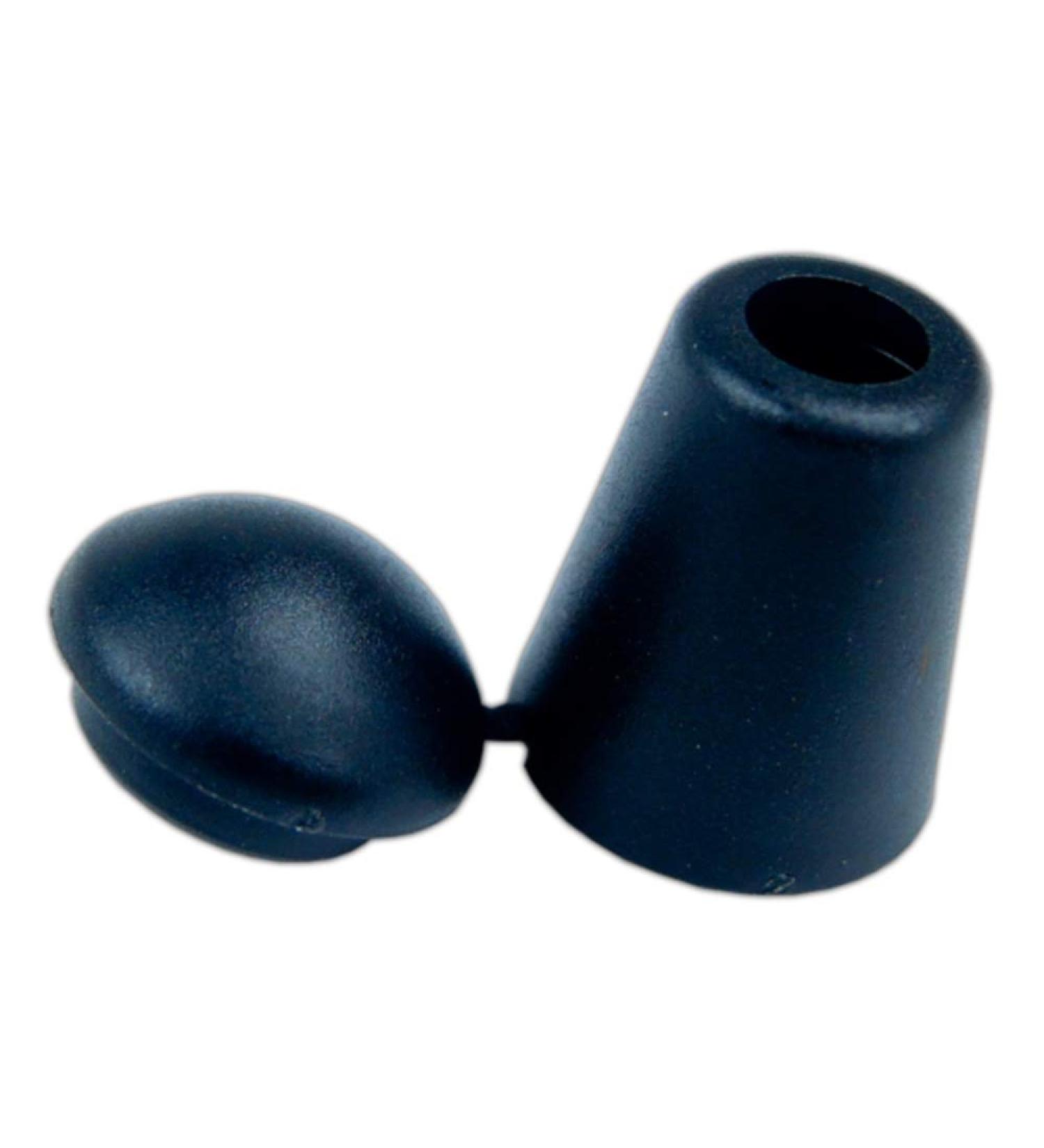 Paracord Crafting Bell Stopper Cord End with Locking Lid 5 10 and 20 Packs Black 20 pack