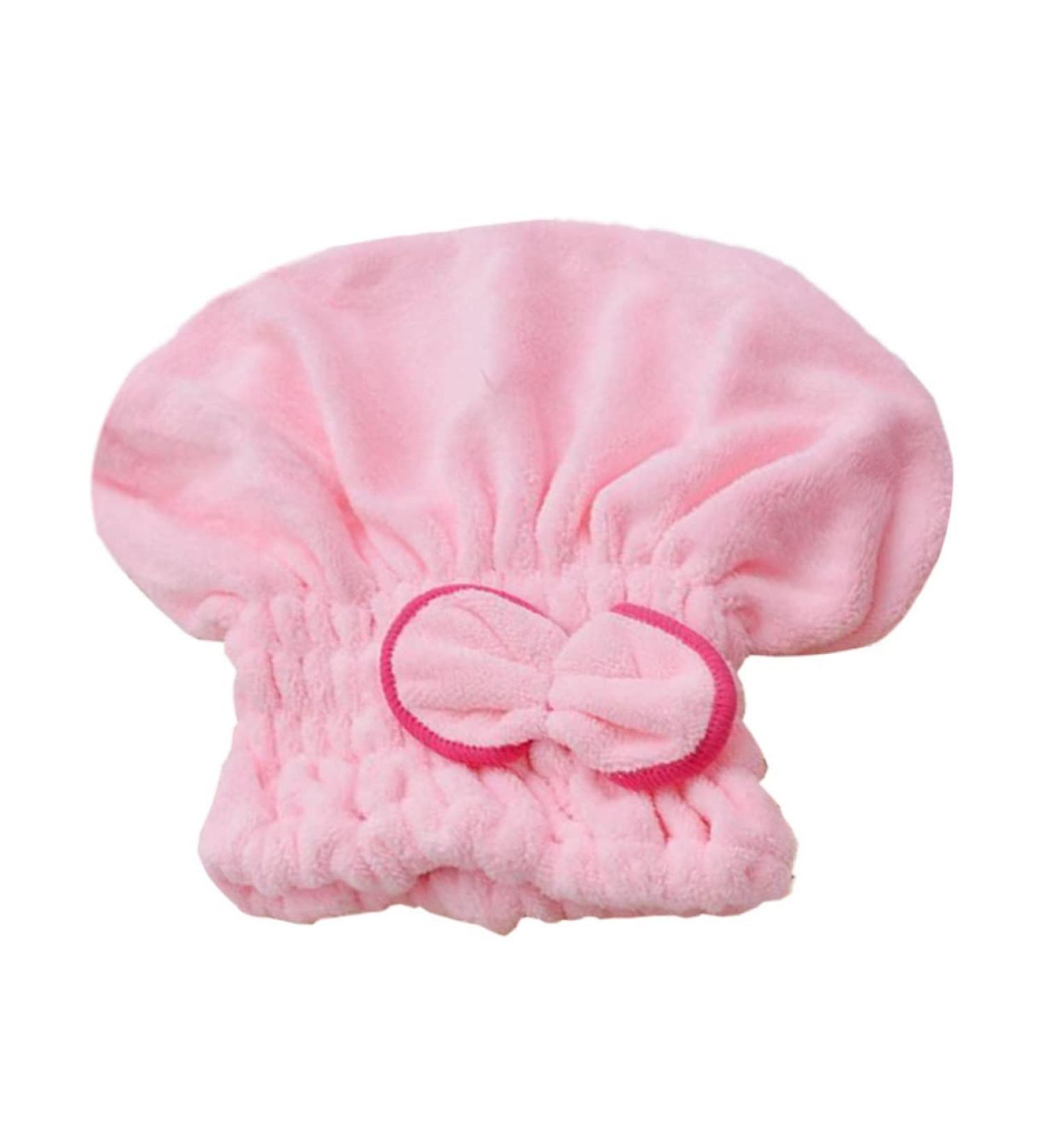 HAPINARY Elastic Shower Quick Dry Head Turbans Shower Cap for Microfiber Washcloth Turbans for Women Hair Ties Shower Head Towel Microfiber Hair Drying Cap Pink Women's Cute Hijab Pink medium - Buy Online on SooperMarket.com
