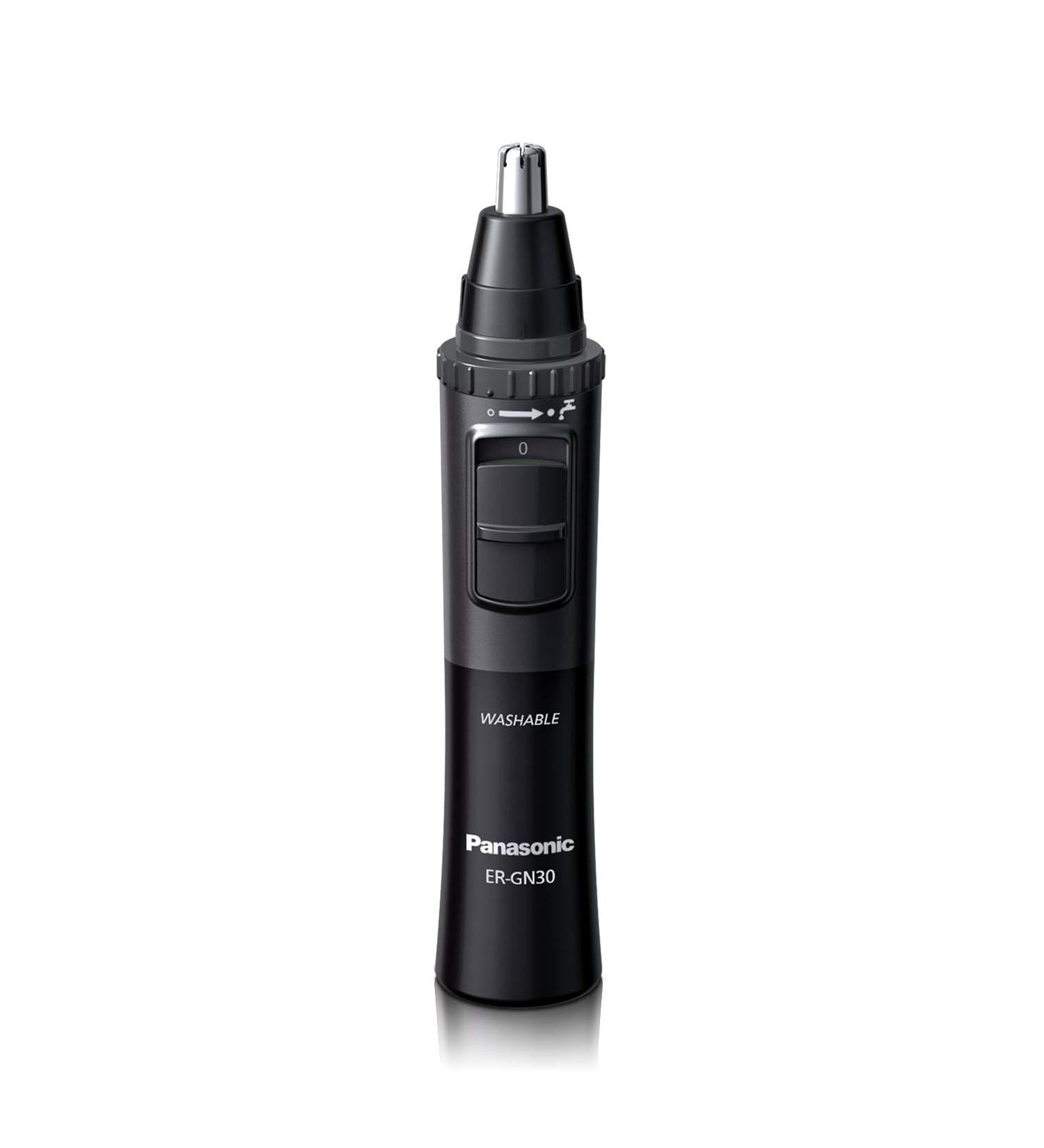 Panasonic Men's Ear and Nose Hair Trimmer | Wet/Dry, Hypoallergenic Dual Edge Blade | ER-GN30-H Black - Buy Online on SooperMarket.com