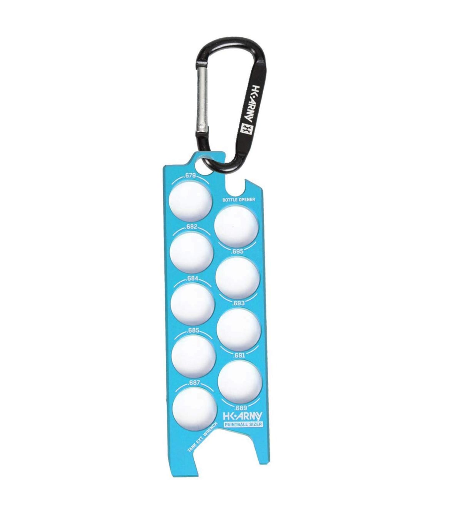 HK Army Ball Sizer Guide (Blue) - Precise Sizing Tool for Paintball Enthusiasts - Buy Online on SooperMarket.com