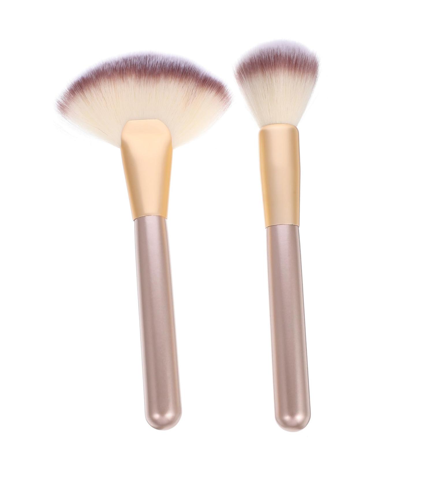 minkissy 4 Sets Makeup Brush Facial Makeup Brush Woman Wooden Handle Powdery Paint - Buy Online on SooperMarket.com