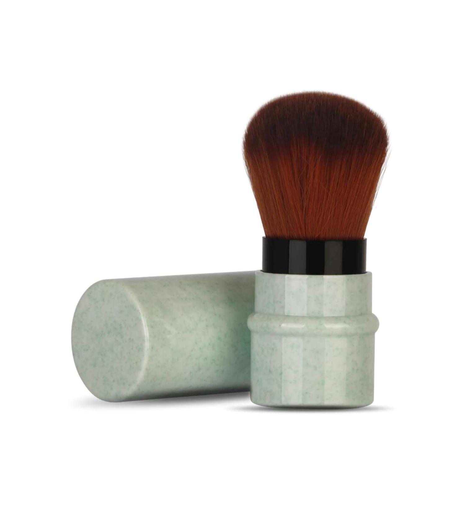 Makeup Brushes Liquid Foundation Brush Short Marbling Makeup Foundation Brush Stretchable Handle Blusher Powder Brush (Green) - Buy Online on SooperMarket.com