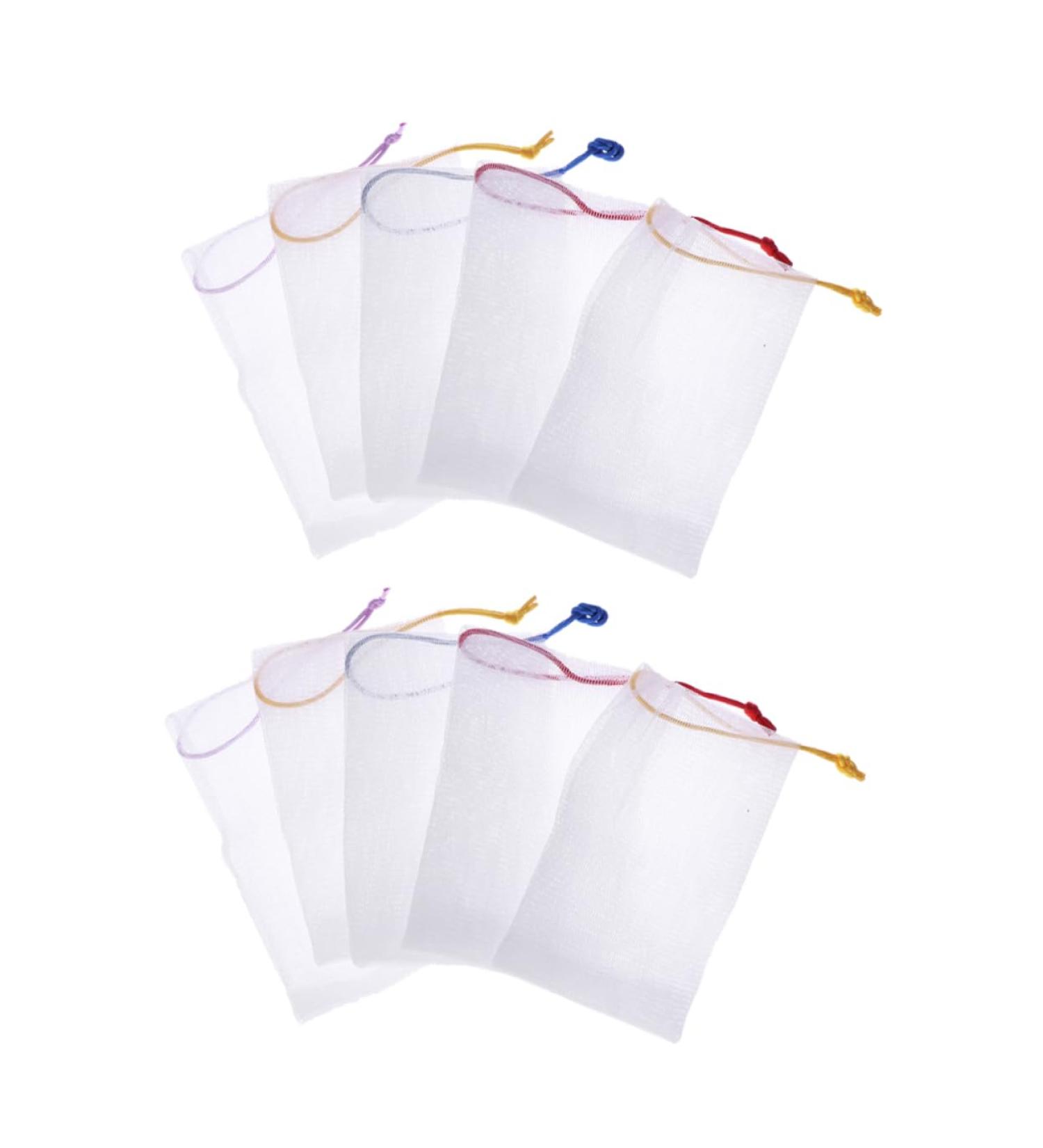 Cleansing Foaming Nets 20pcs Native Face Wash Soap Saver Pouch Soap Mesh Holder Bubble Net Handmade Soap Bath Soap Cleasing Milk Grid Natural Soap Mesh Bag Soap Mesh Pouch - Buy Online on SooperMarket.com