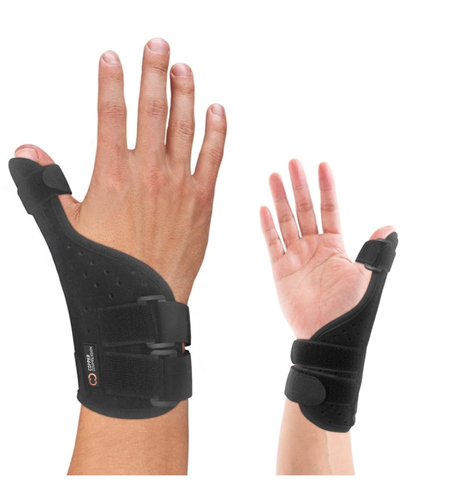 Copper Compression Long Thumb Brace - Arthritis & Tendonitis Support for Both Hands - One Size (Pack of 1) - Buy Online on SooperMarket.com