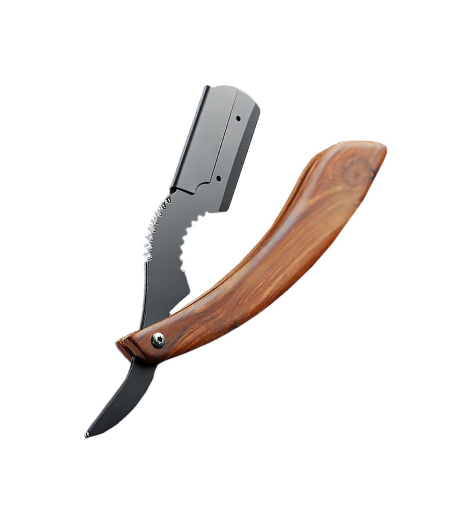 Beavorty Women's Mustache Razor - Mini Face Razor for Hair Removal | Handcrafted Rosewood Tool - Buy Online on SooperMarket.com