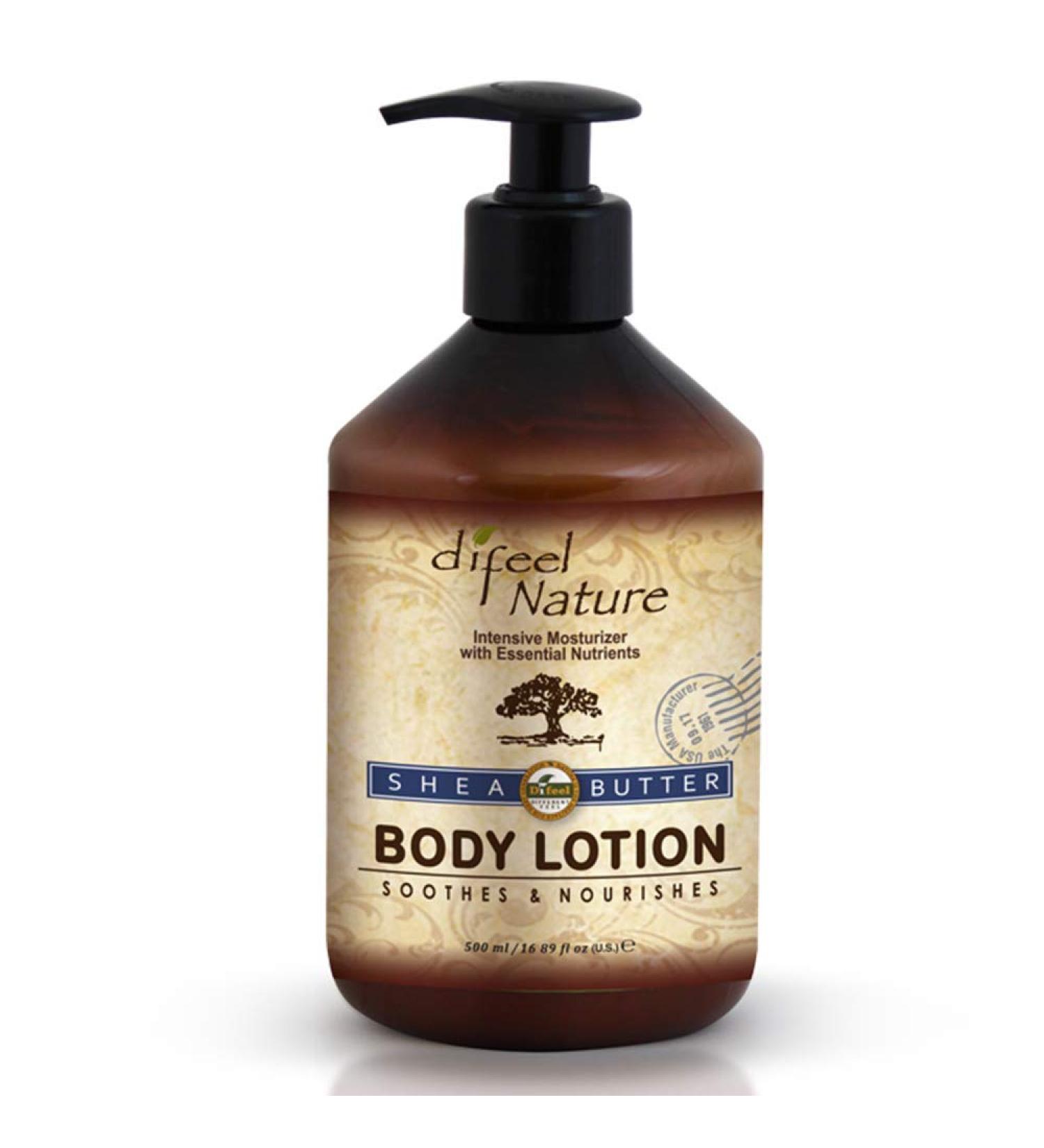 Difeel Nature Shea Butter Moisturizing Body & Hand Lotion 16.9 oz (2-PACK) - Buy Online on SooperMarket.com