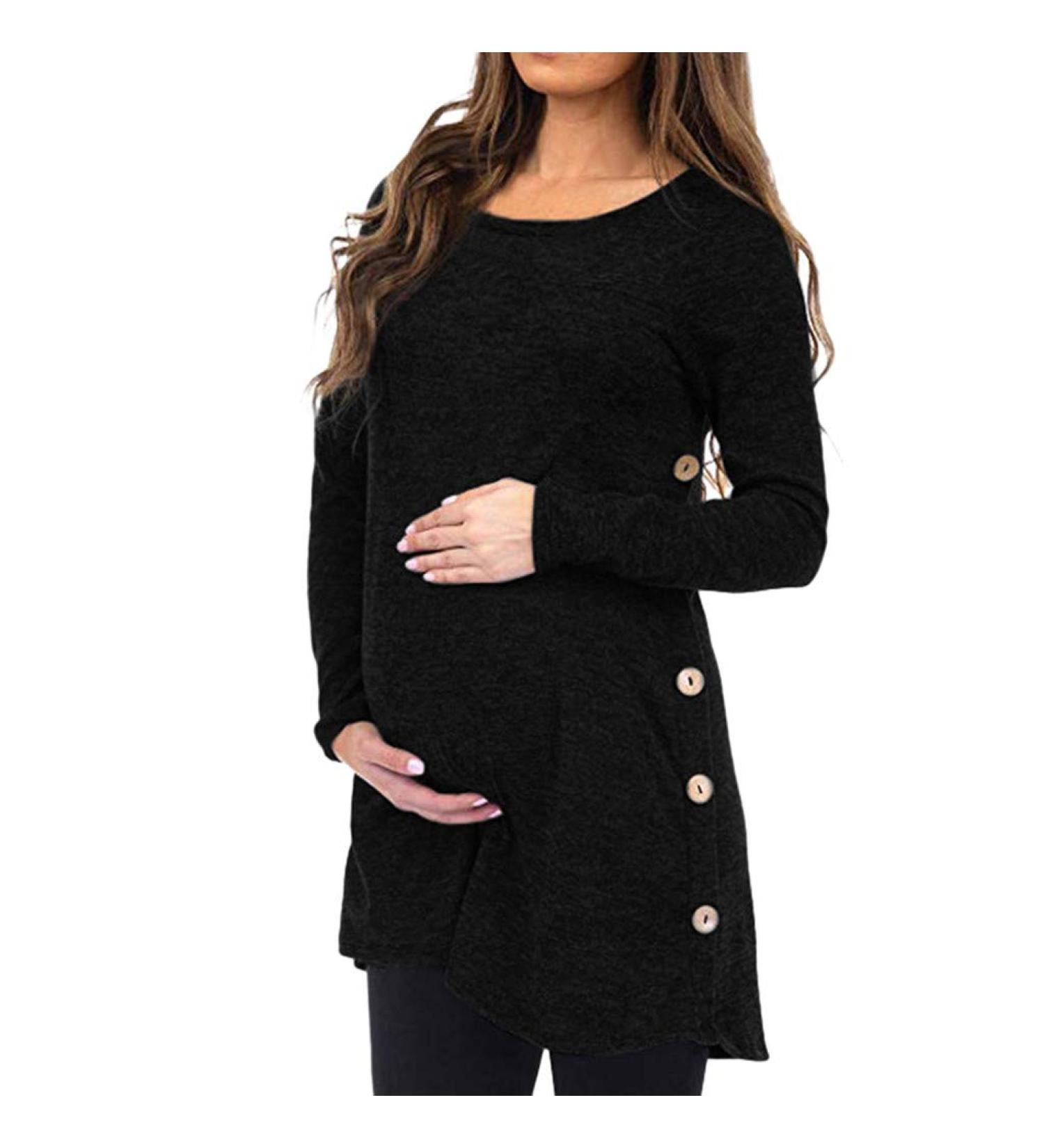 Maternity Dot Print Hoodie Sweater for Breastfeeding | Plus Size Nursing Top | Promotion Sale - Buy Online on SooperMarket.com