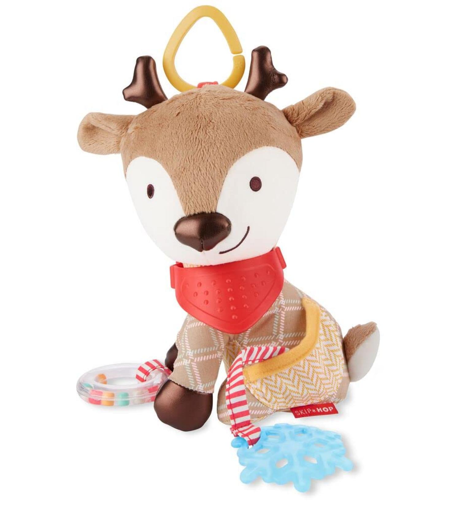 Skip Hop Bandana Buddies Deer Baby Activity Toy | Multi-Sensory Rattle & Teething Textures - Buy Online on SooperMarket.com