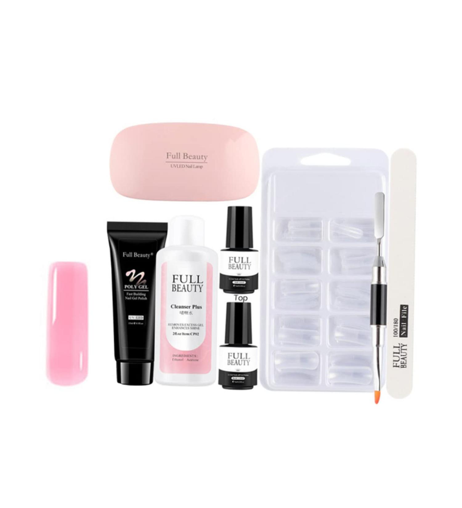 PLAFOPE 1 Set Pieces Manicure Tools Set Nail Art Tools Nail Supplies Kit Nail Extension Cream Poly Extension Kit Nail Decorating Nail Art Gel Nail Kits Nail Extension Tips Nail Gel Plastic 17.8x1.5cm As Shown - Buy Online on SooperMarket.com