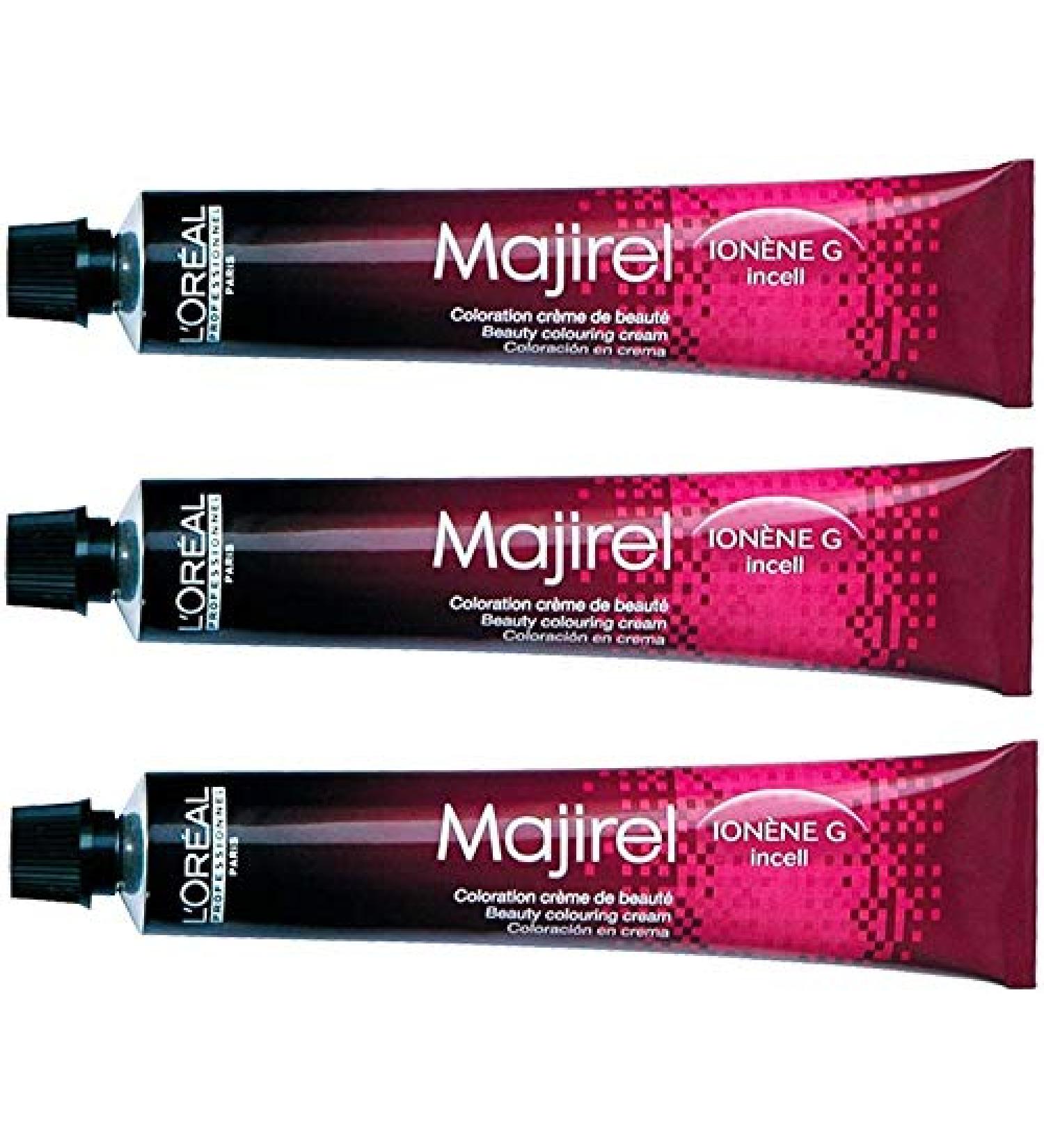 3x Loreal Majirel 8.21 Light Blonde Irise Ash Cream Hair Color - 50ml