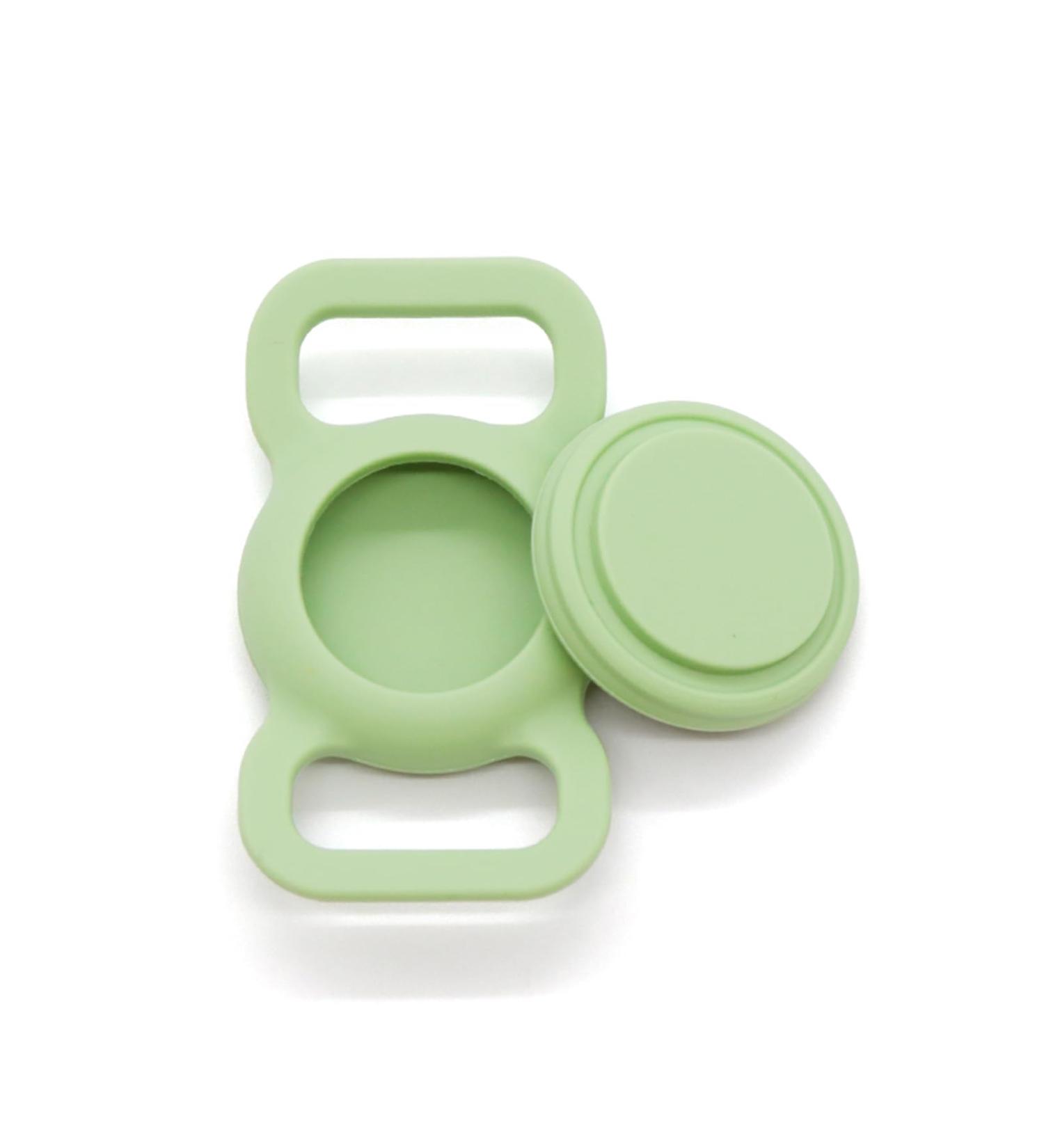 Buy Airtag Dog Collar - Silicone GPS Tracking Accessories for Dogs & Cats | Anti-Lost Protective Cover in Green - Buy Online on SooperMarket.com