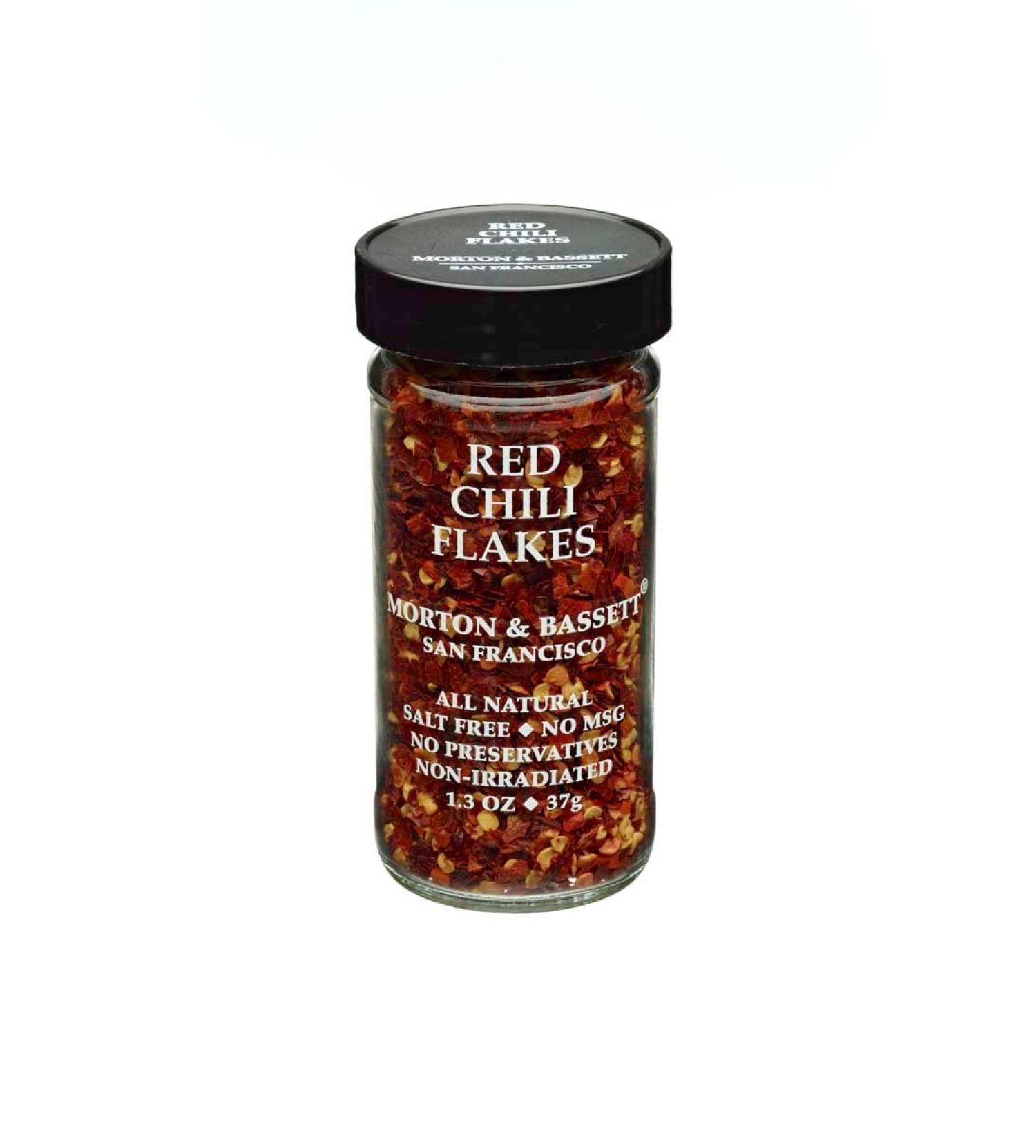 Morton & Basset Spices, Red Chili Flakes, 1.3 Ounce