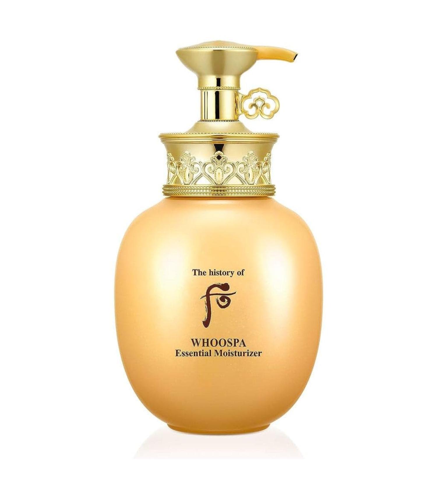 The History of Whoo Spa Essential Moisturizer | Premium Body Moisturizer for Professional Spa Care-like Sensation | Lightweight Texture Moisturizing Finish & Aruvedic Fragrance 220ml